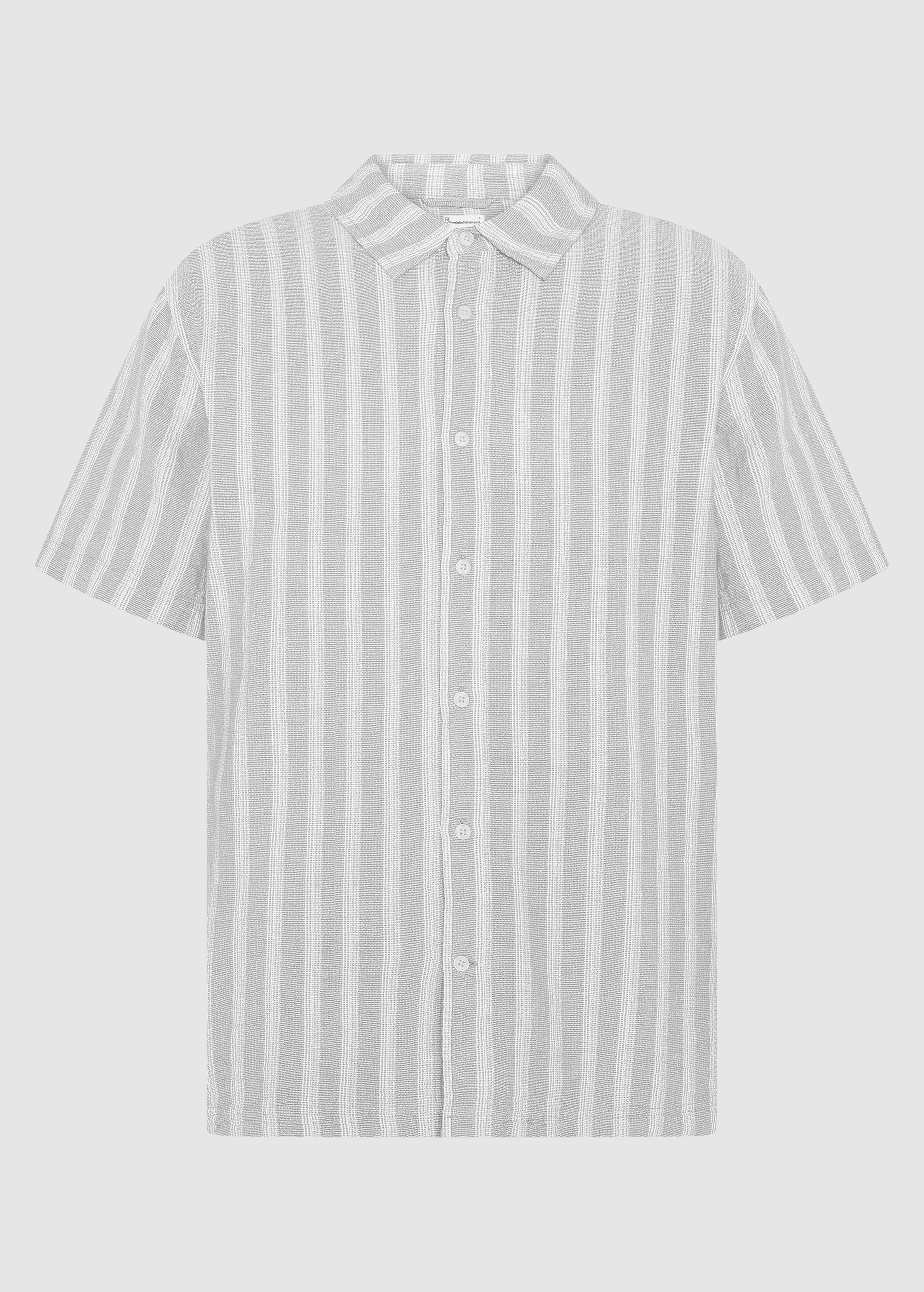 Relaxed Stripe Short Sleeve Shirt Grey Stripe Relaxed Stripe Short Sleeve Shirt Grey Stripe