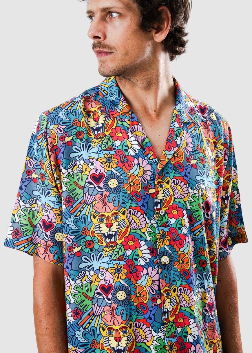 Asis Percales Tutti Frutti Aloha Shirt