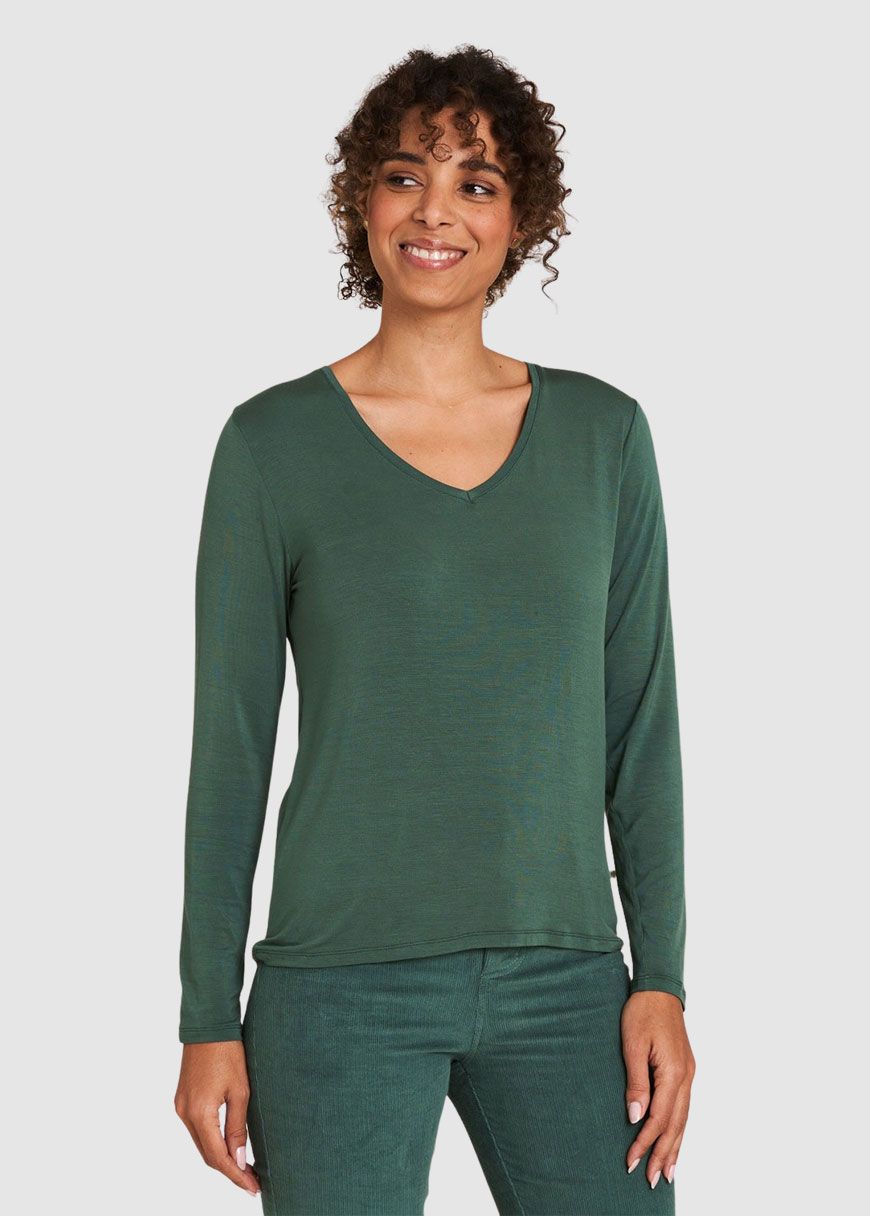 Langärmeliges Tencel-Shirt Langärmeliges Tencel-Shirt