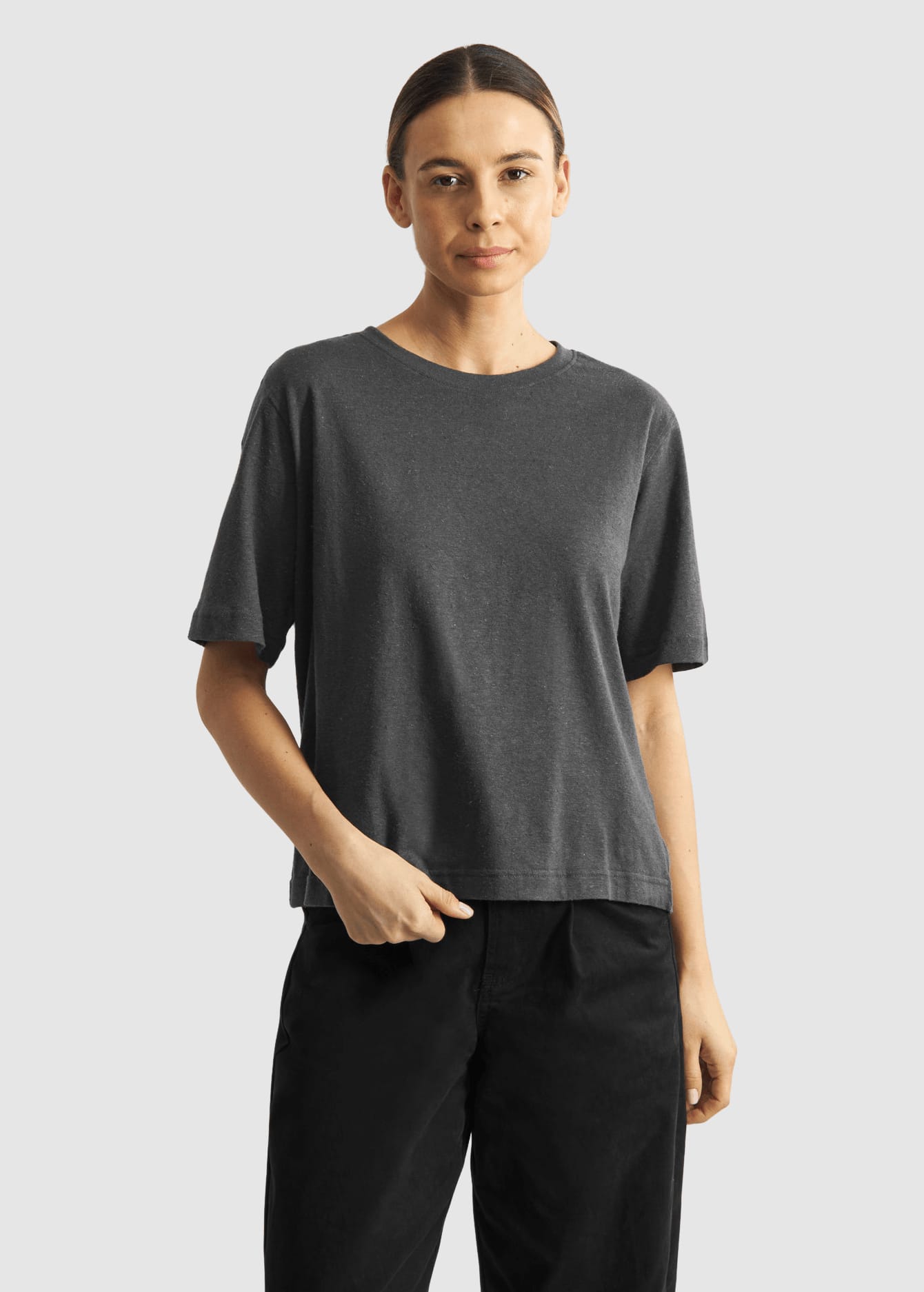 T-Shirt Vadstena Hemp Charcoal Forged Iron