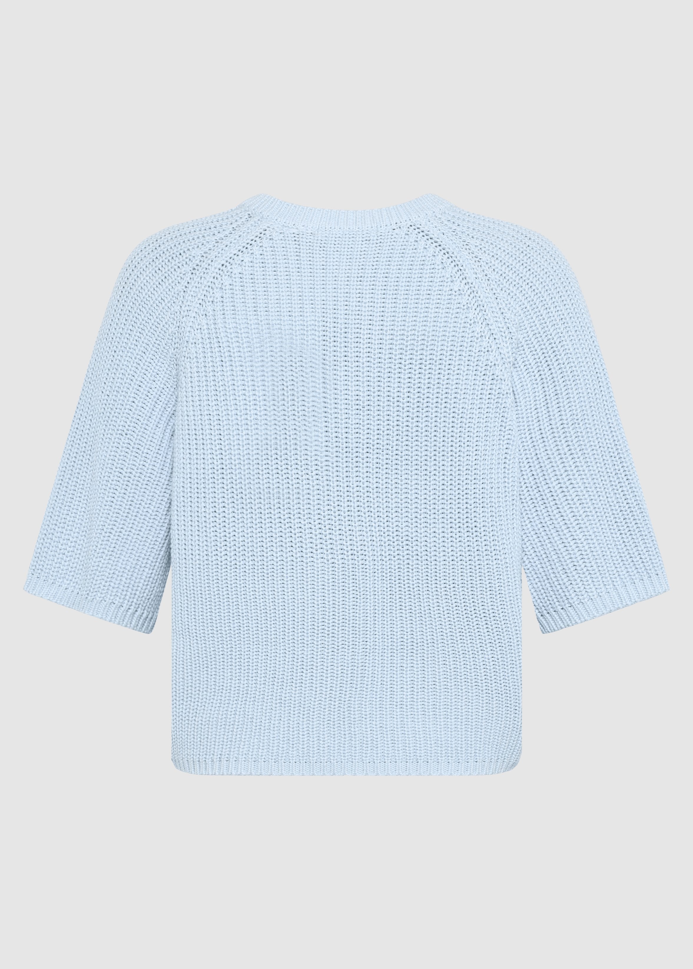 V-Neck Short Sleeve Knit Skyway