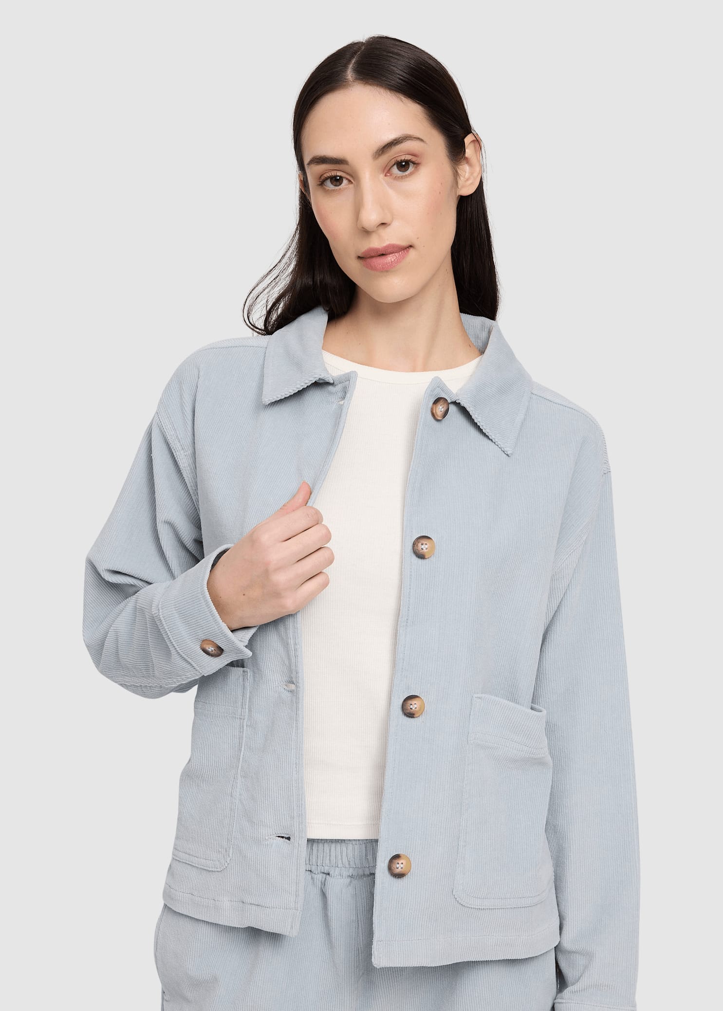 Corduroy Shacket Pearl Blue Corduroy Shacket Pearl Blue