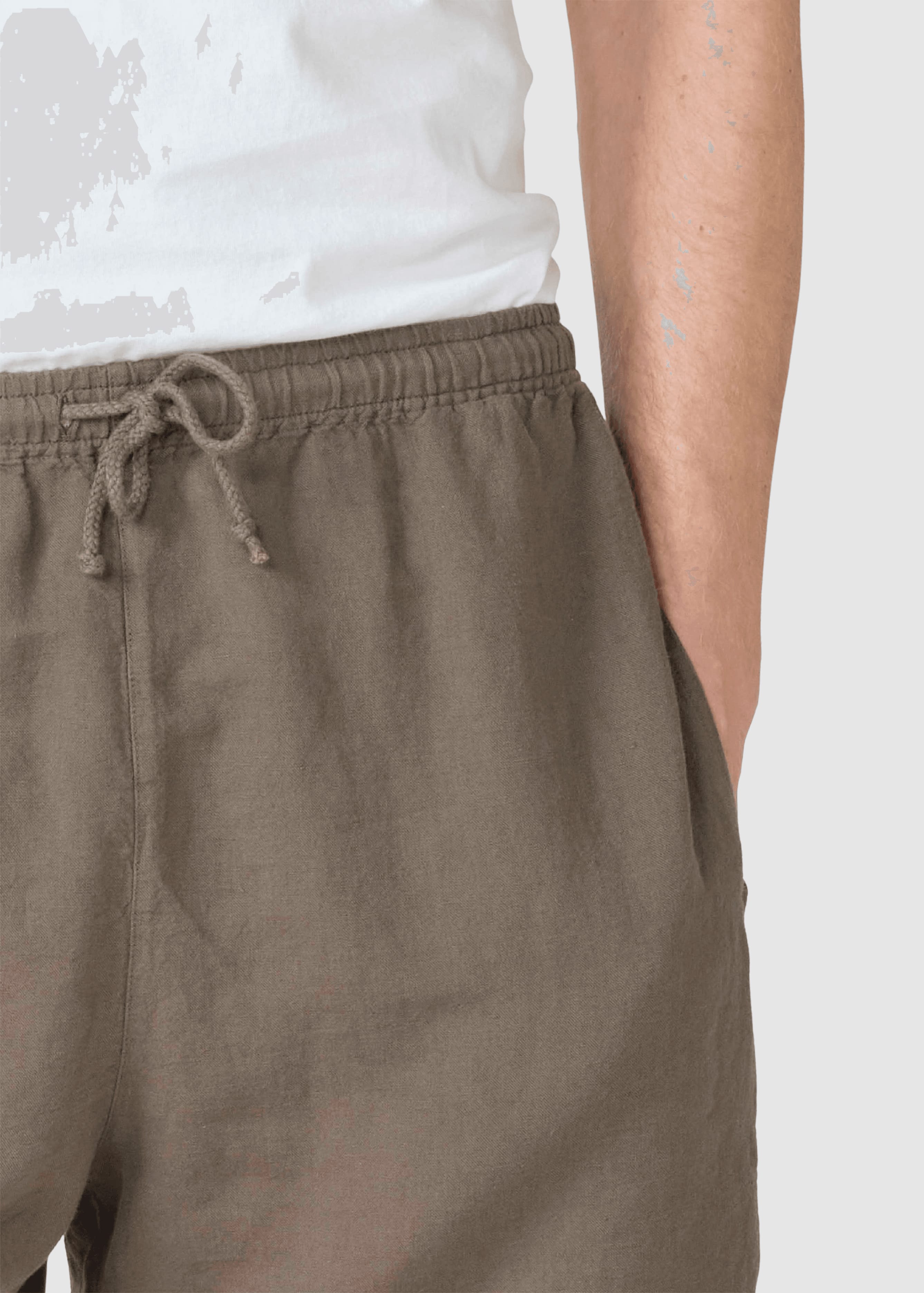 Bertram Linen Shorts Ocs Taupe Bertram Linen Shorts Ocs Taupe