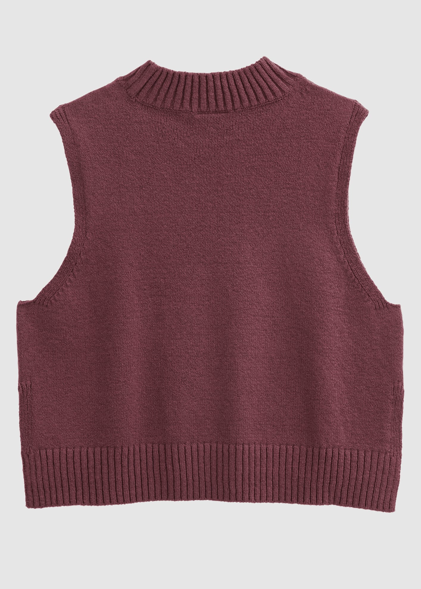 people-wear-organic-boucl-strick-pullunder-burgunder-2.jpeg Boucléstrick-Pullunder Burgunder