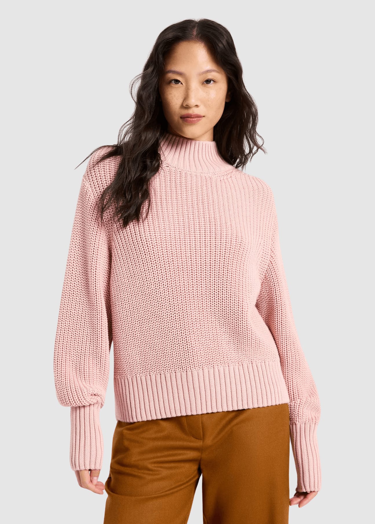 Grobstrickpullover Rose