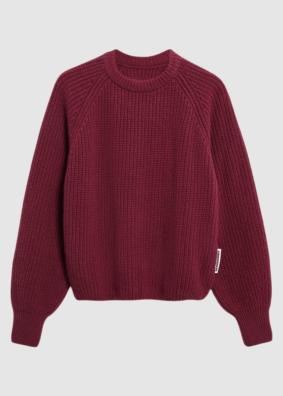 armedangels-rib-knit-sweater-velvet-red-6.jpeg Rib Knit Sweater Velvet Red