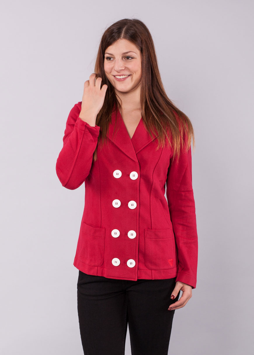 Button Berta Rot