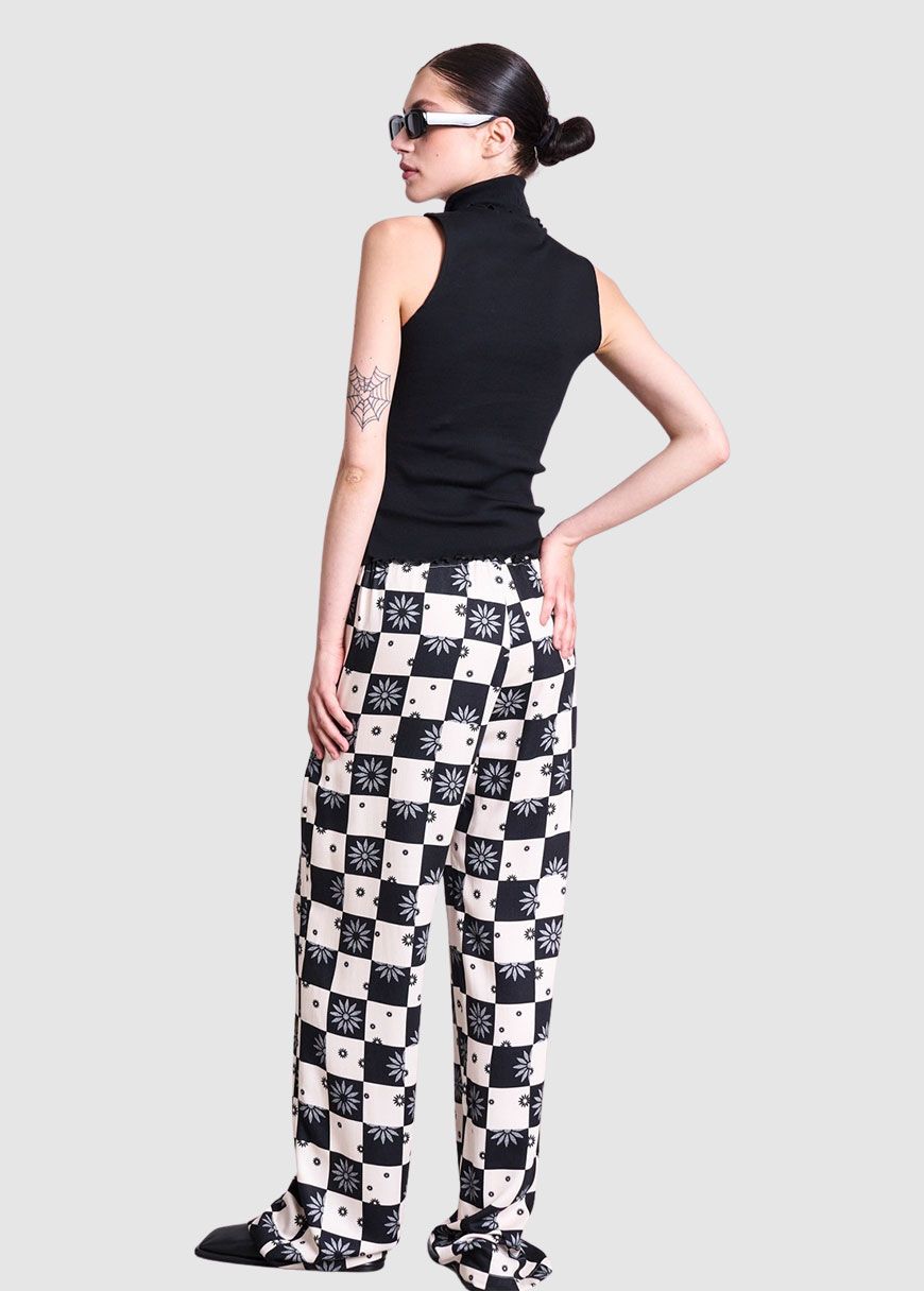 High Neck Rib Top Hav