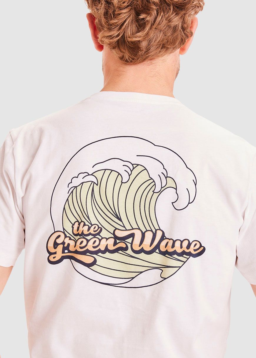 Alder The Green Wave Print Tee Alder The Green Wave Print Tee