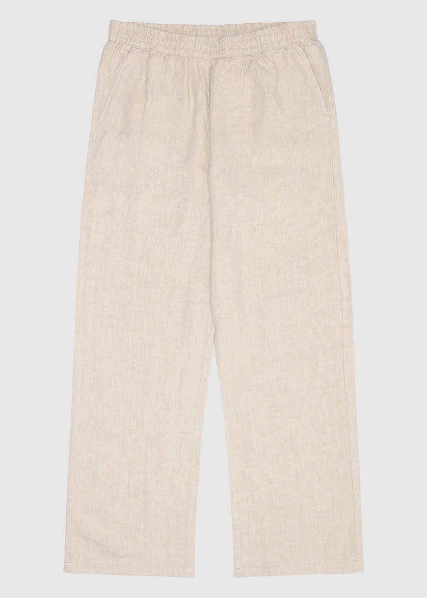 Posey Wide Mid-Rise Linen Pants