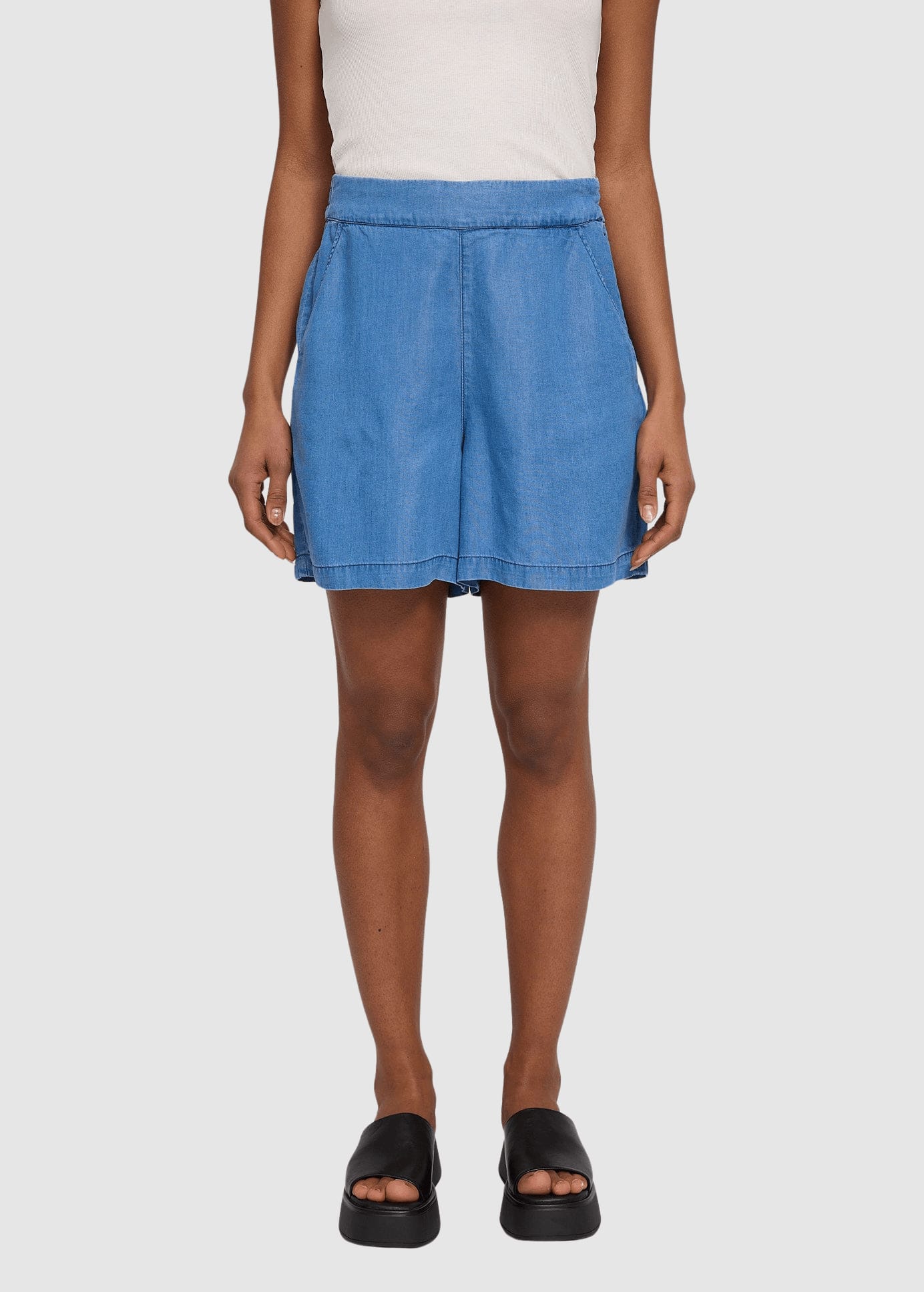 Tencel Shorts Dark Blue Wash