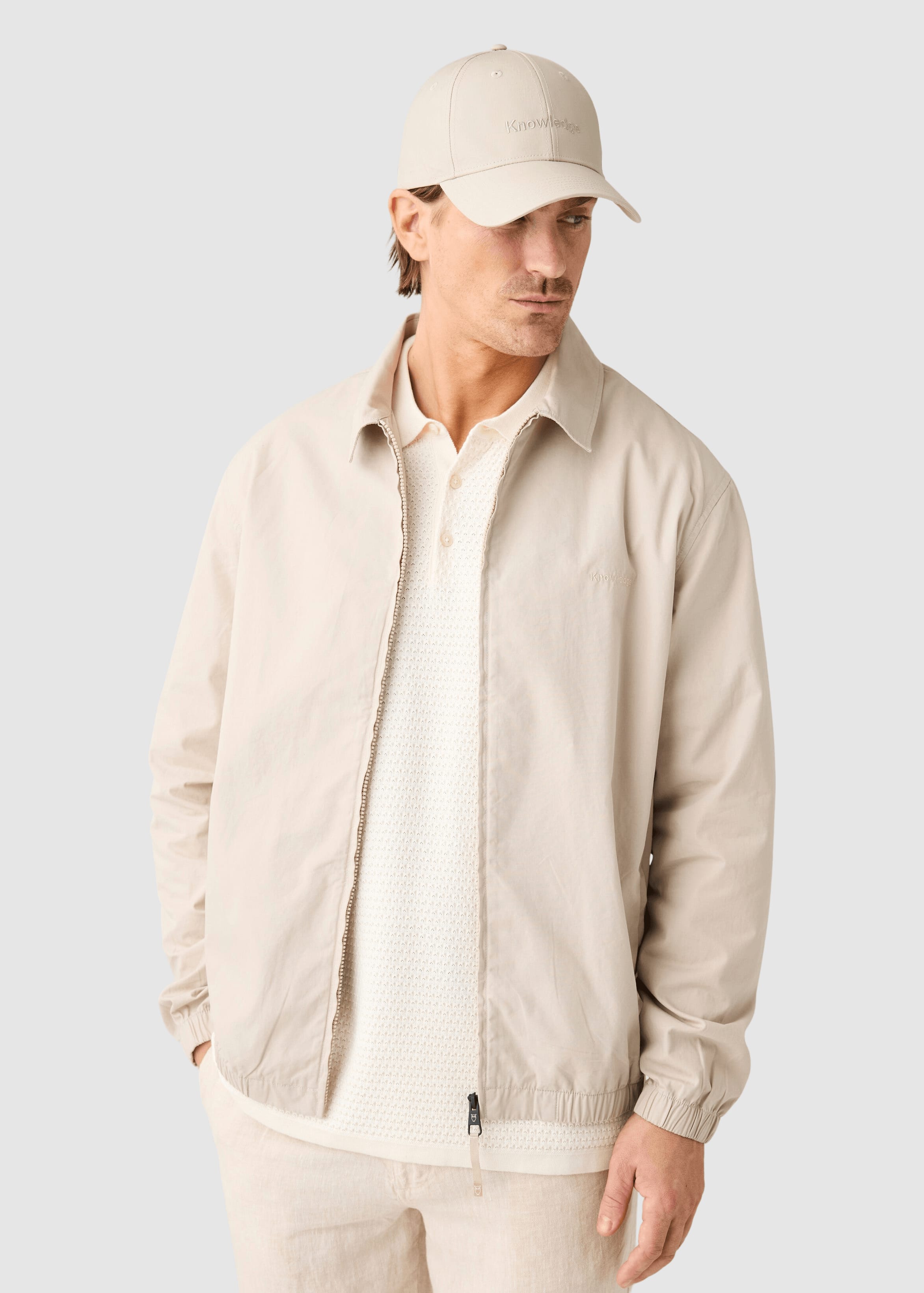 Light Poplin Jacket Light Feather Gray