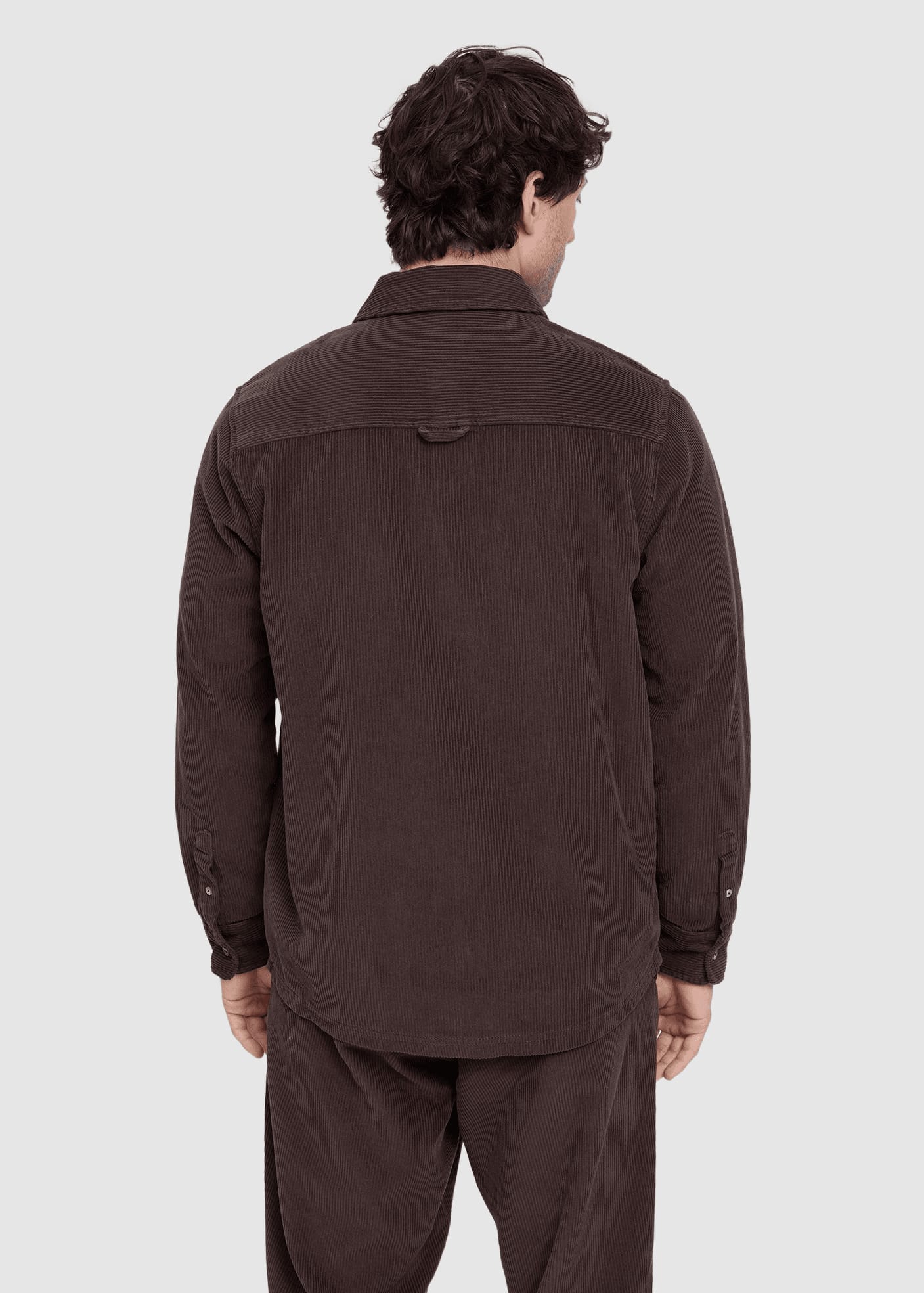 Pocket Corduroy Shirt Black Coffee