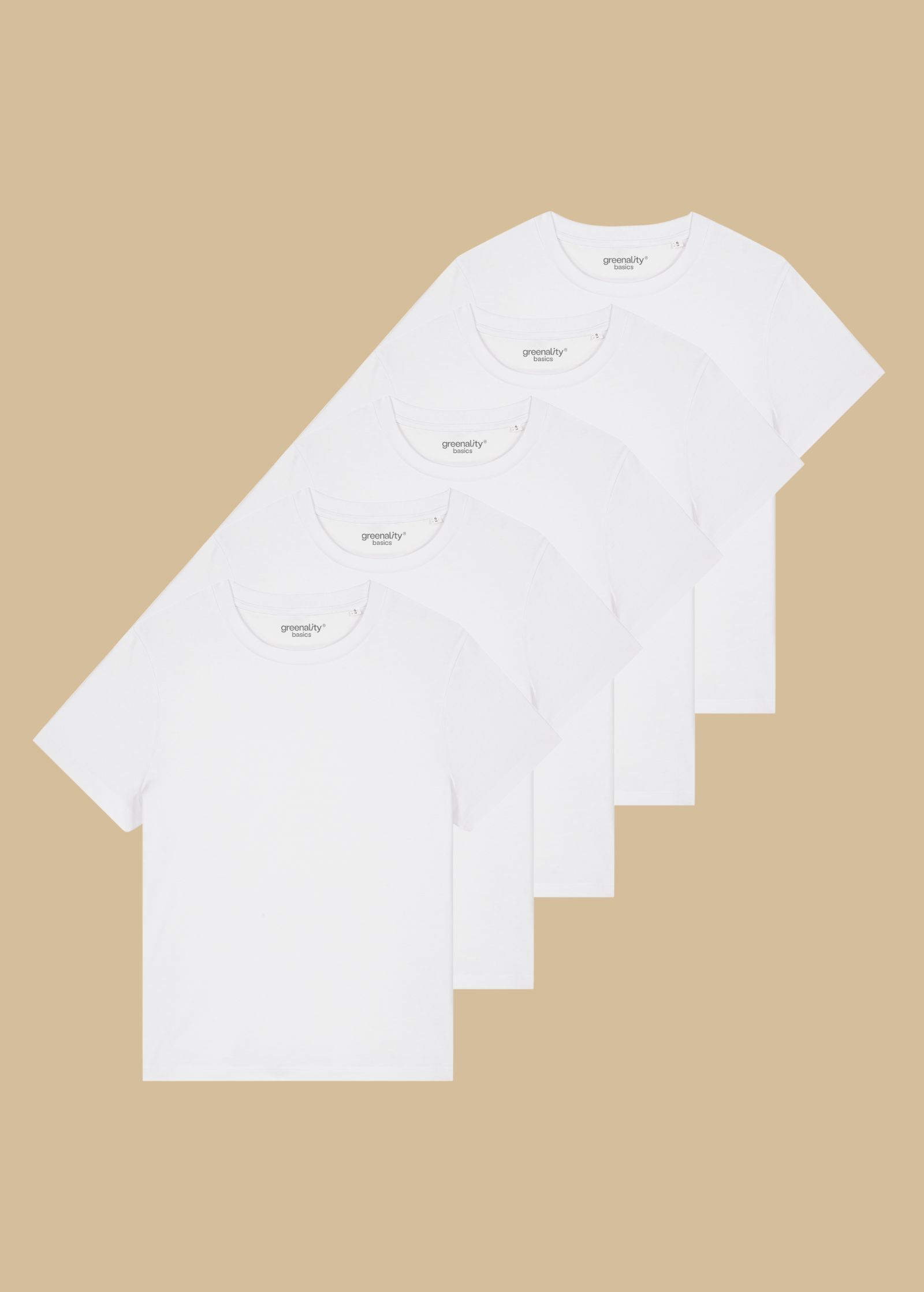 Classic T-Shirt Woman 5er Pack White