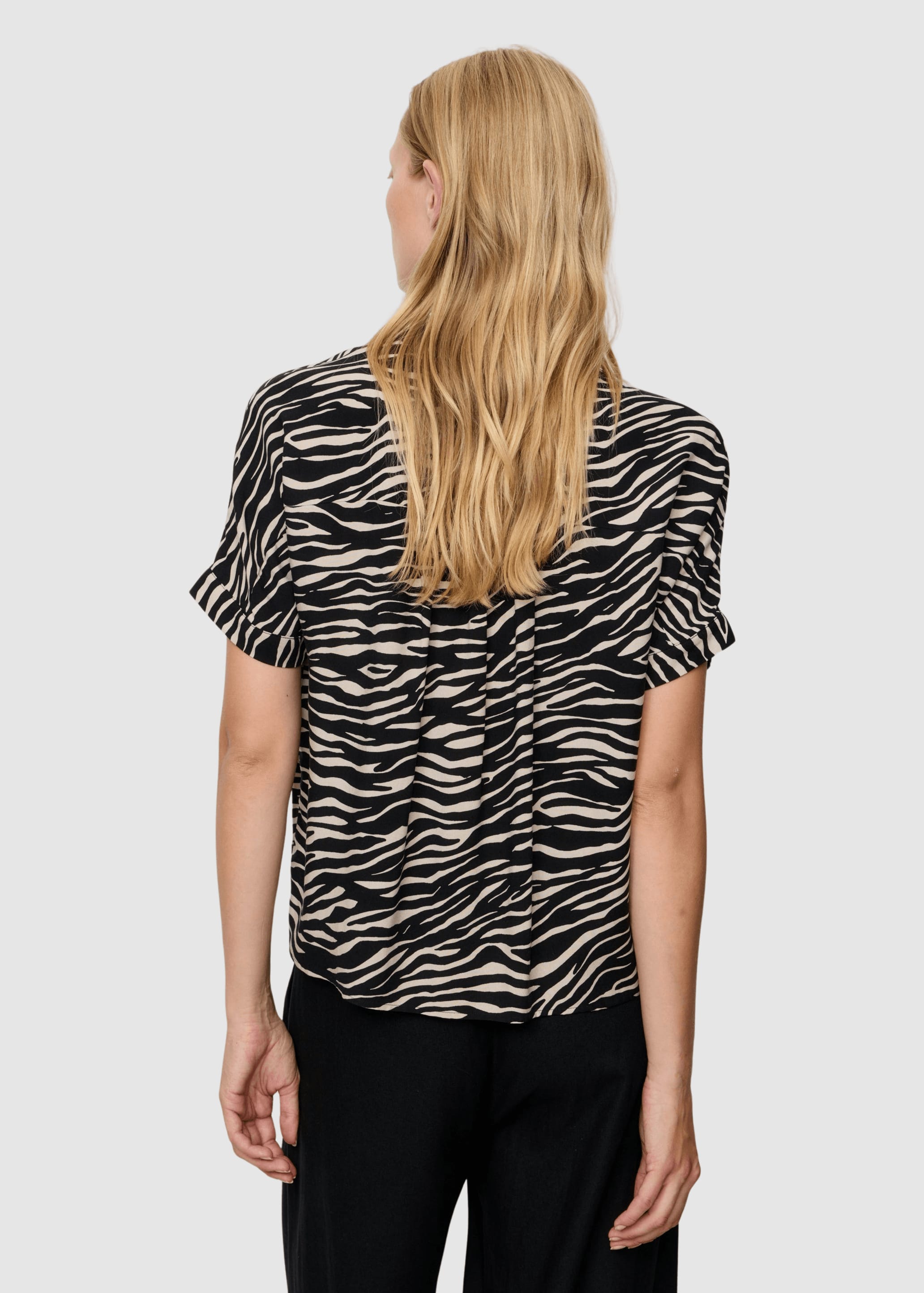 Blouse Lotus Zebra Black Blouse Lotus Zebra Black