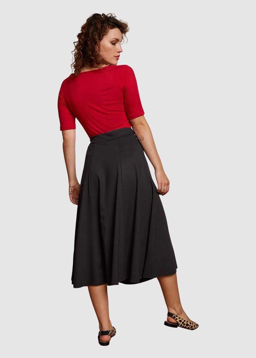 Carice V Top Uni Rib Carice V Top Uni Rib