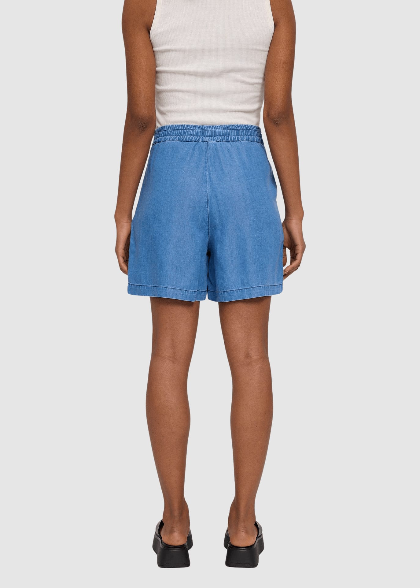 Tencel Shorts Dark Blue Wash