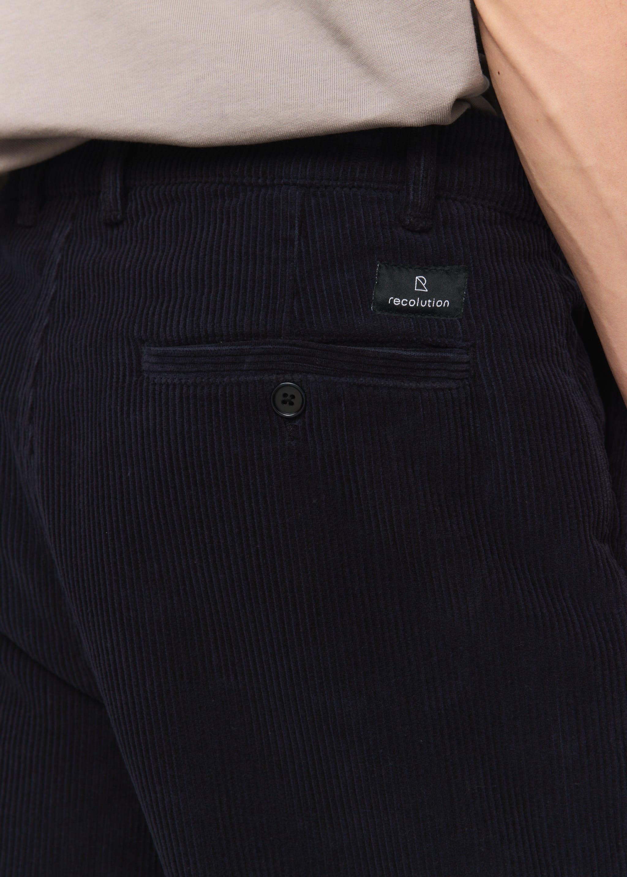 Oak Corduroy Dark Navy