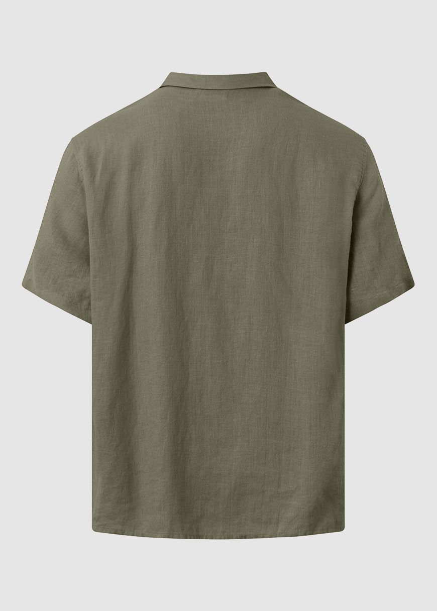 Box Short Sleeve Linen Shirt