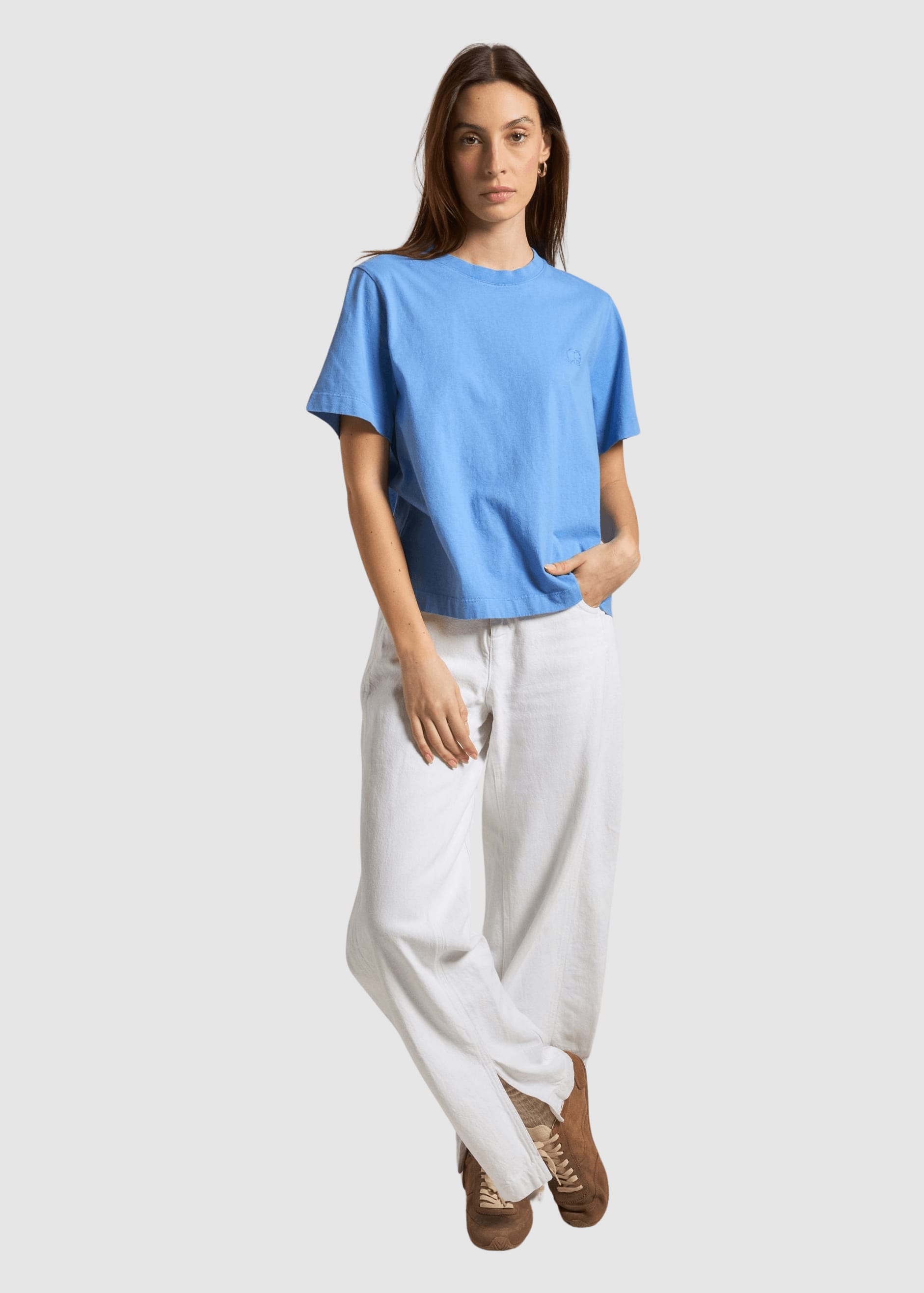 Women’s Essential Sunwashed T-Shirt Ultramarine Blue