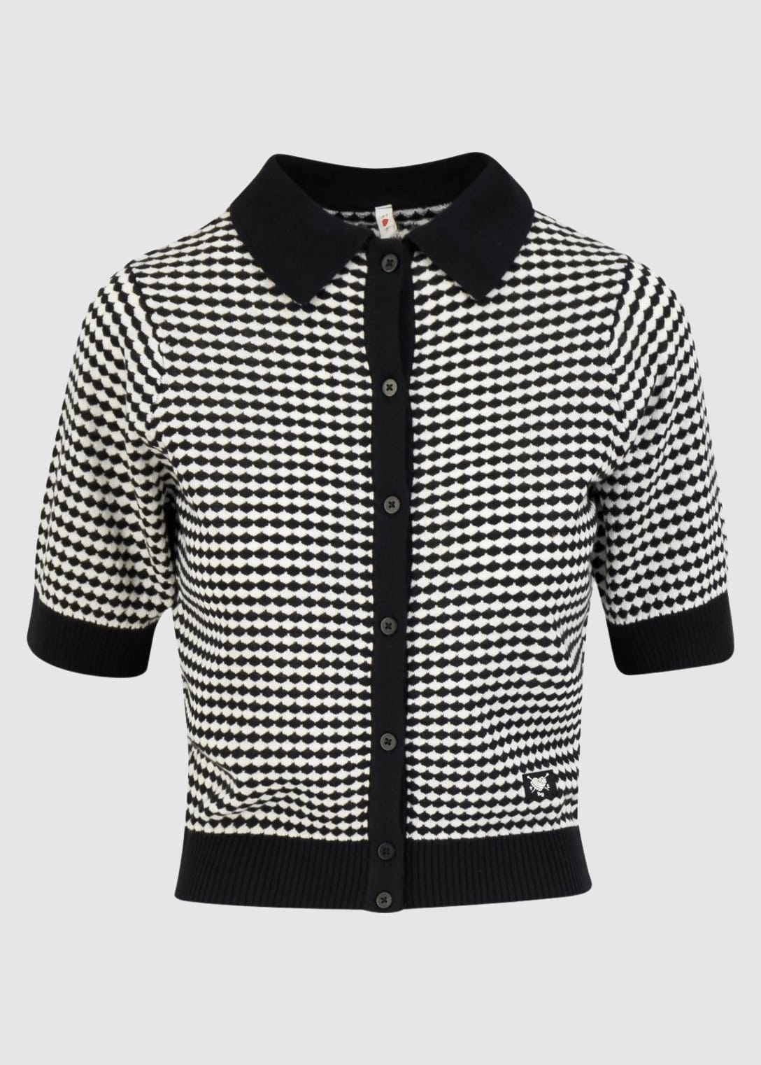 Petite Poloette Mixed Dots Black Beige