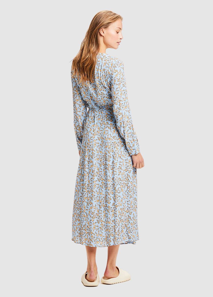 Flower Print Wrap Dress Flower Print Wrap Dress