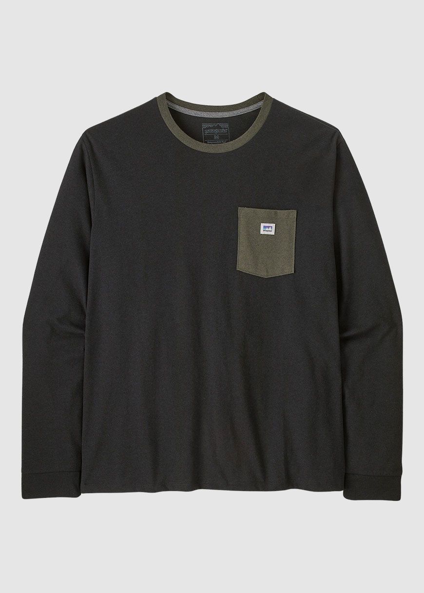M's L/S Shop Sticker Pocket Responsibili-Tee