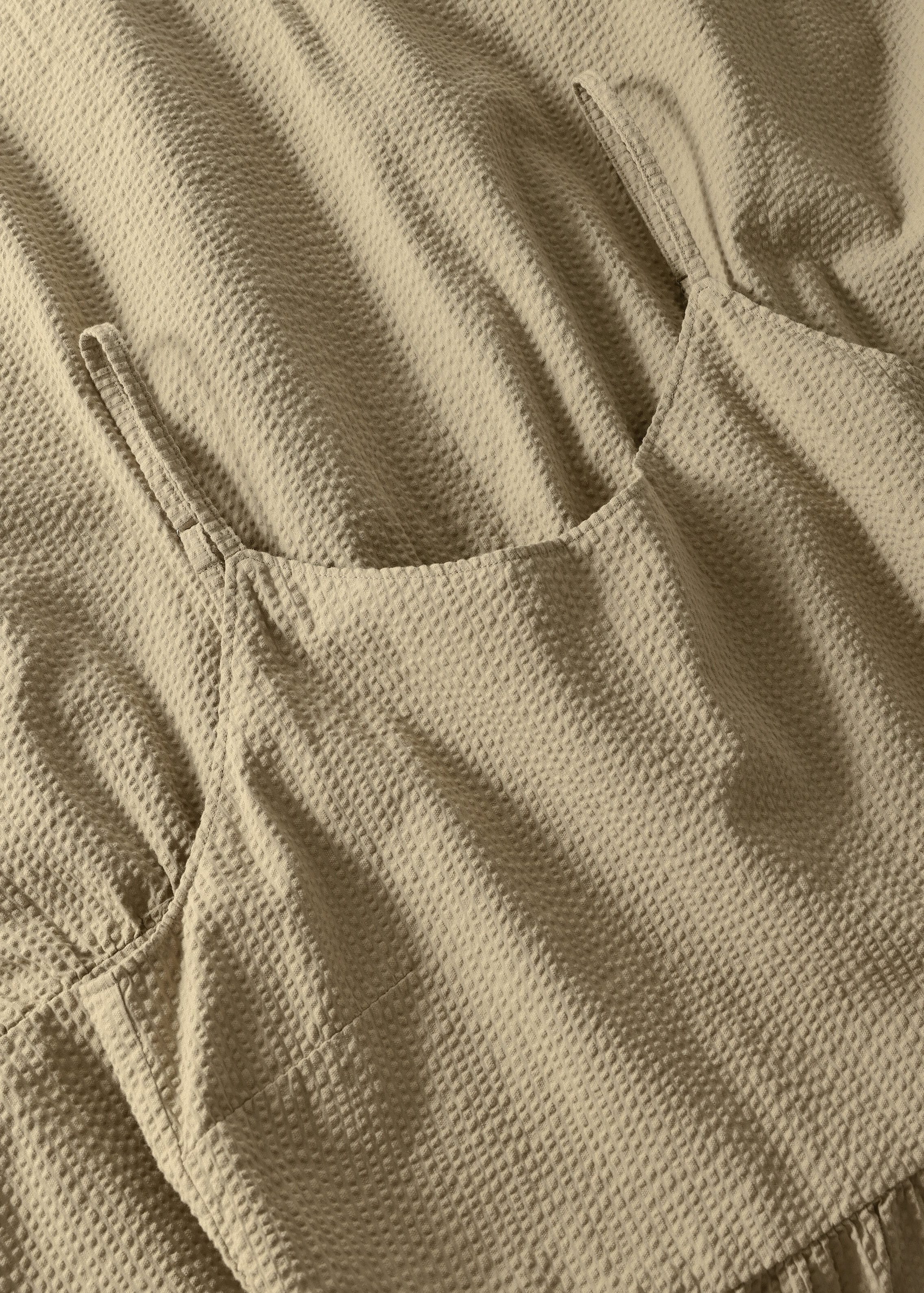Seersucker Strap Dress Twill Seersucker Strap Dress Twill