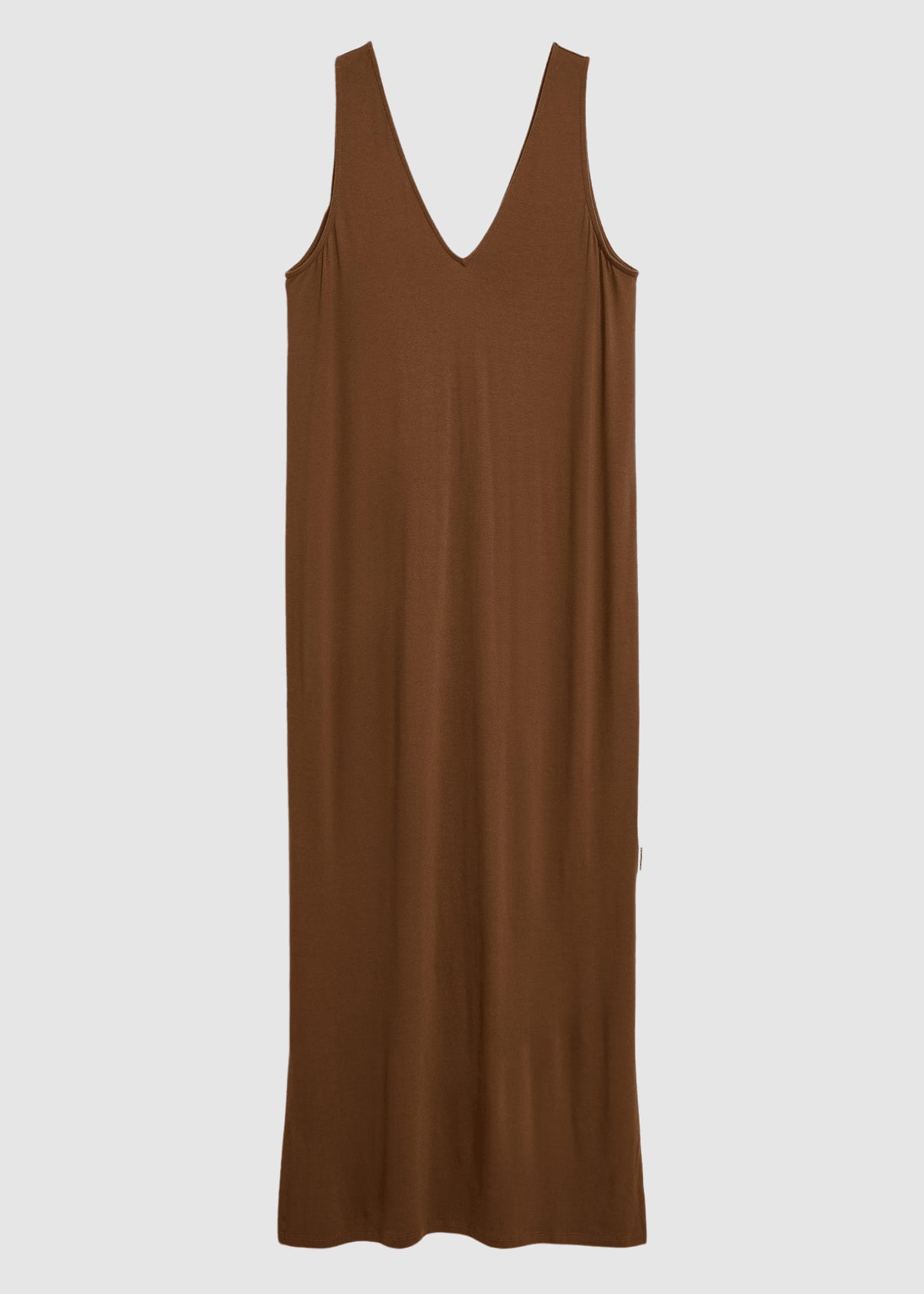 Sleeveless Jersey Midi Dress Dried Palm