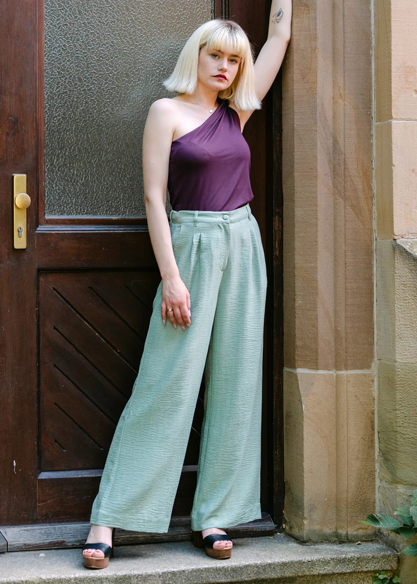 Tropical Afternoon Trousers Green