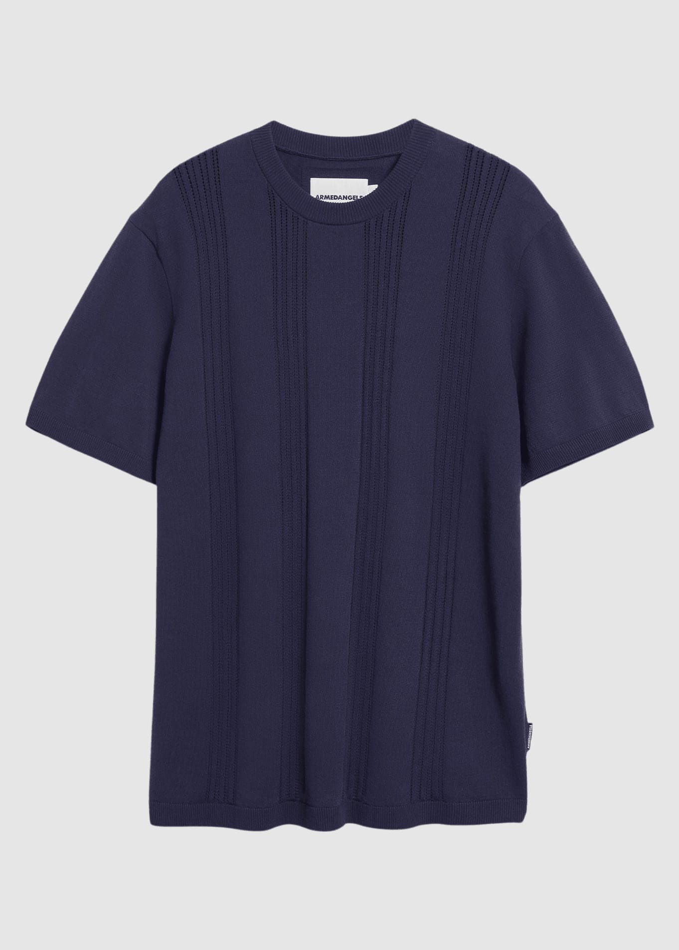 Cotton Knit T-Shirt Tinted Navy Cotton Knit T-Shirt Tinted Navy
