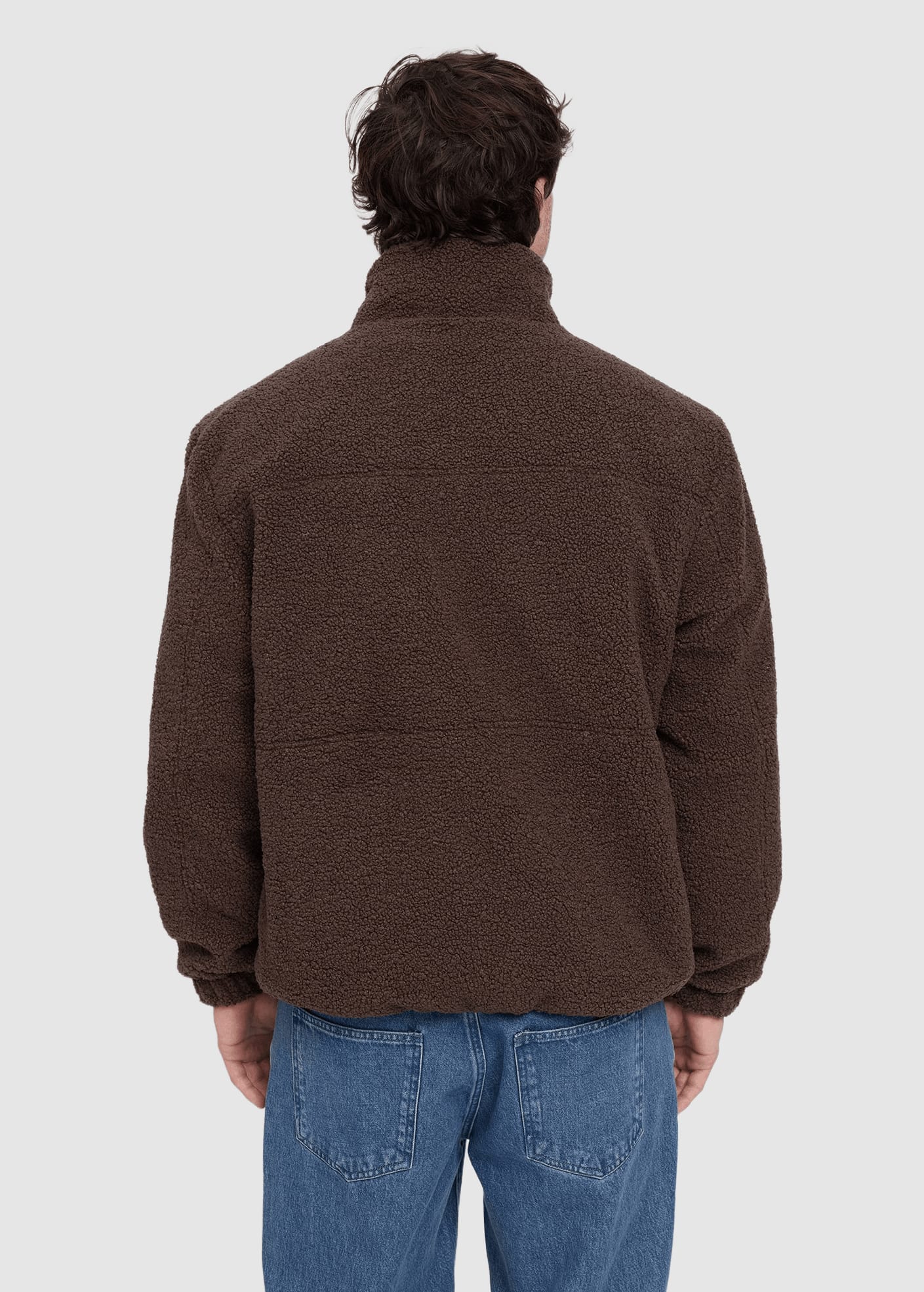 Padded Teddy-Fleece Jacket Chocolate Warm Mud