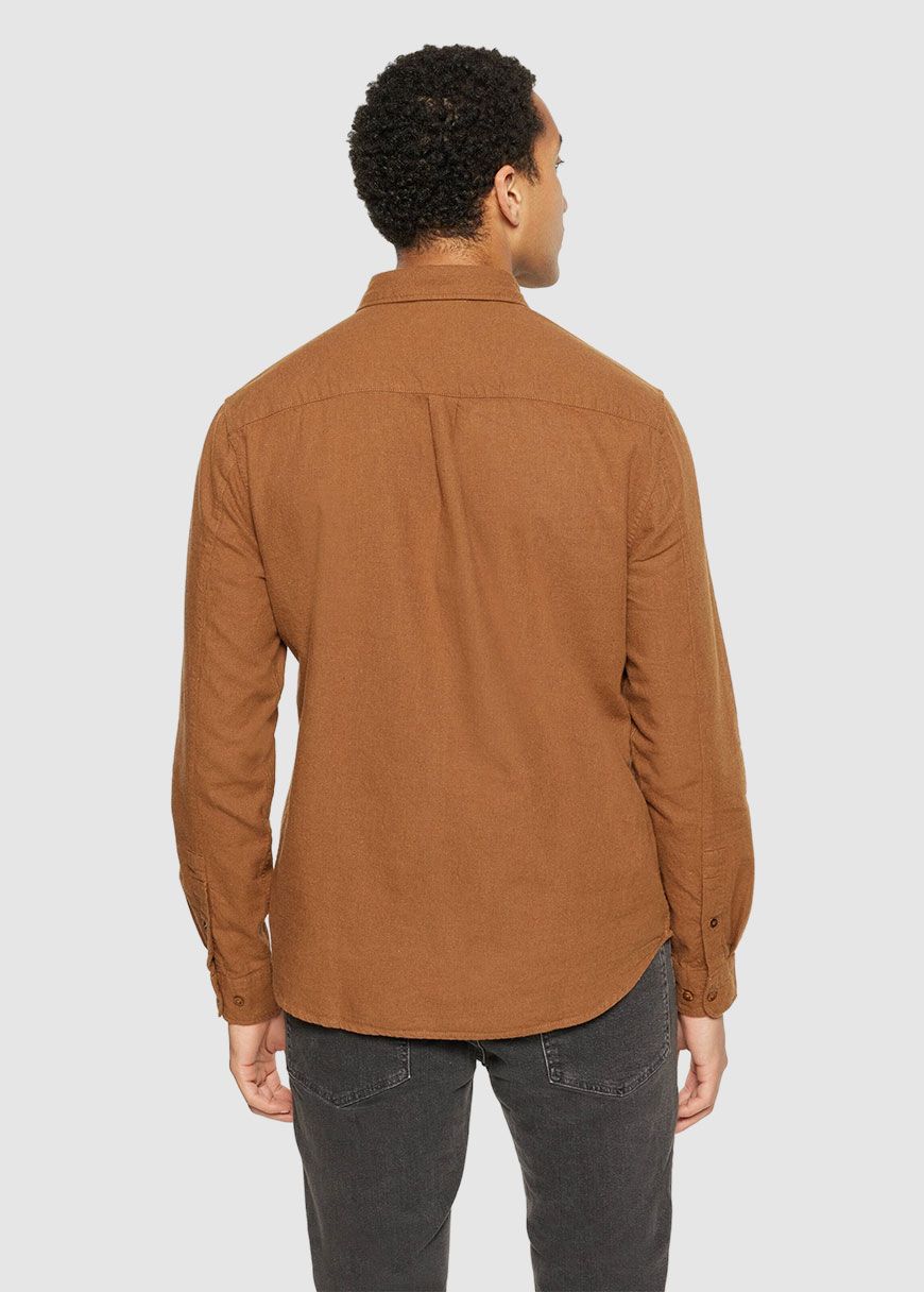 Regular Fit Melangé Flannel Shirt Regular Fit Melangé Flannel Shirt