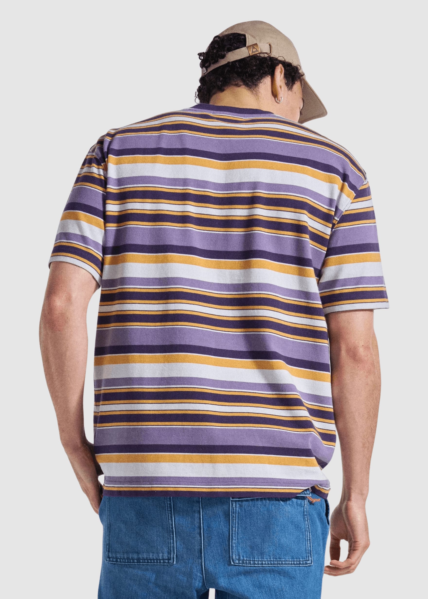 Wild Pine Relaxed Fit Stripe T-Shirt Heather Multi Stripe