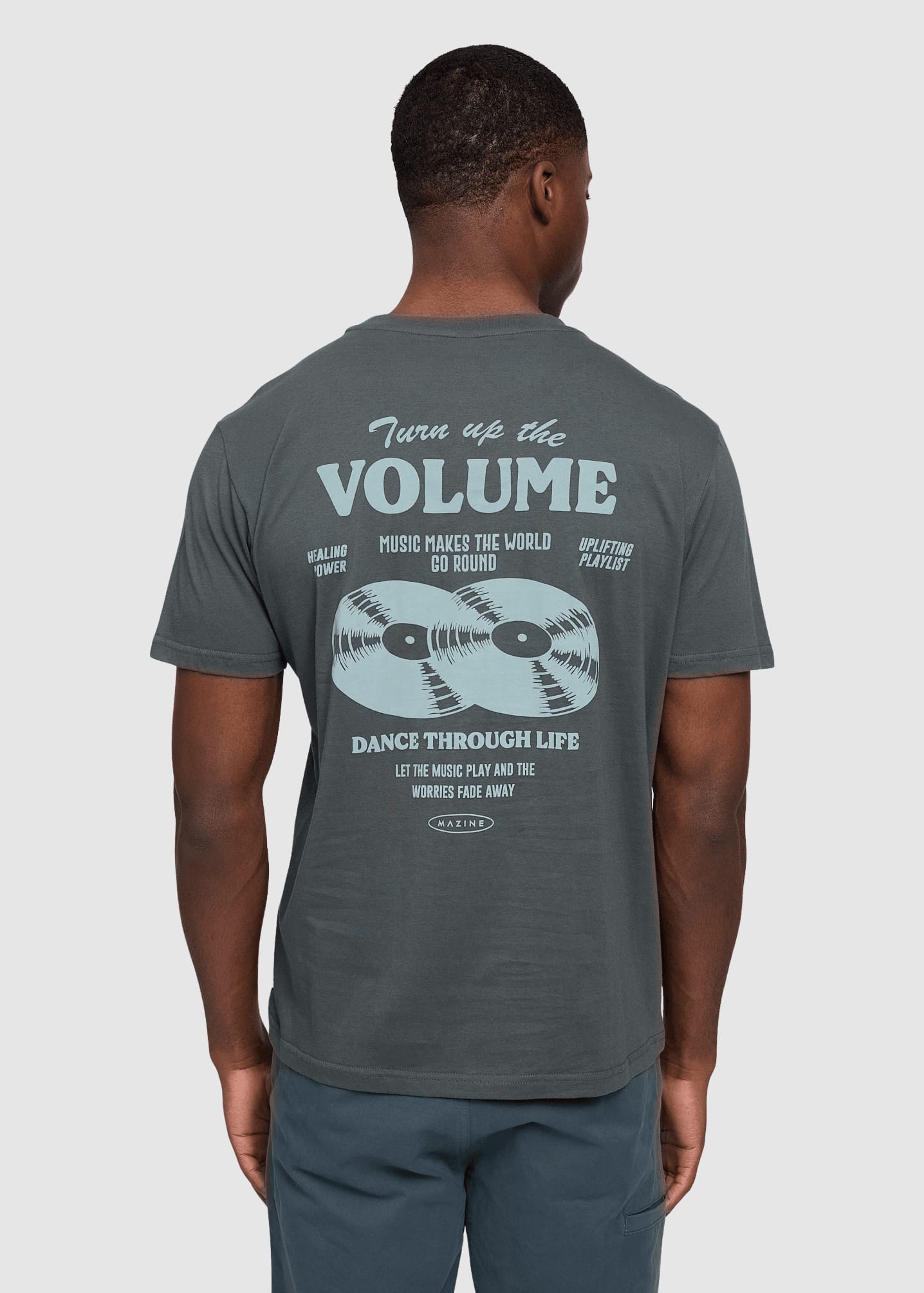 Back Print T-Shirt Bottle Records Back Print T-Shirt Bottle Records