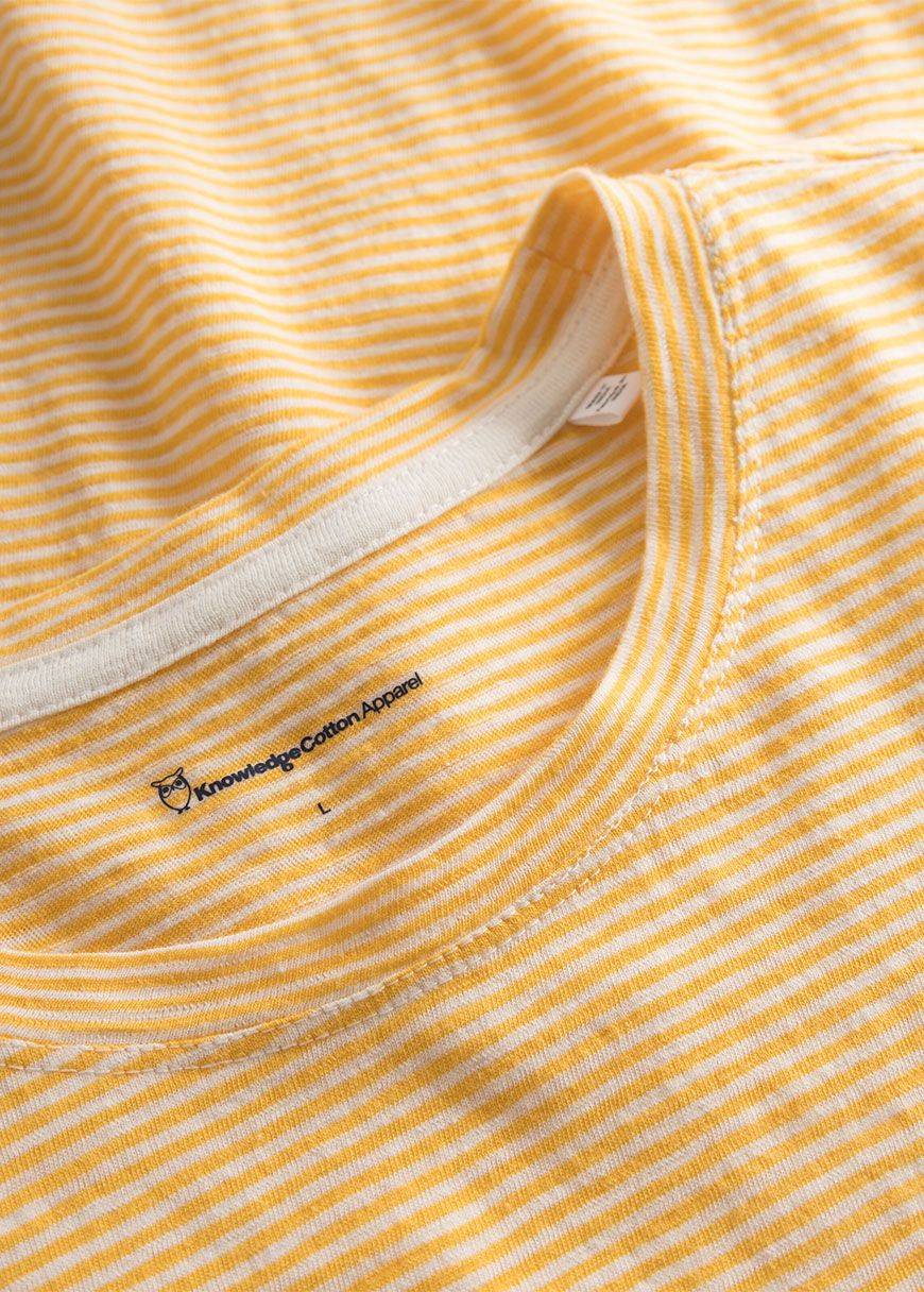 Narrow Striped Slub T-Shirt