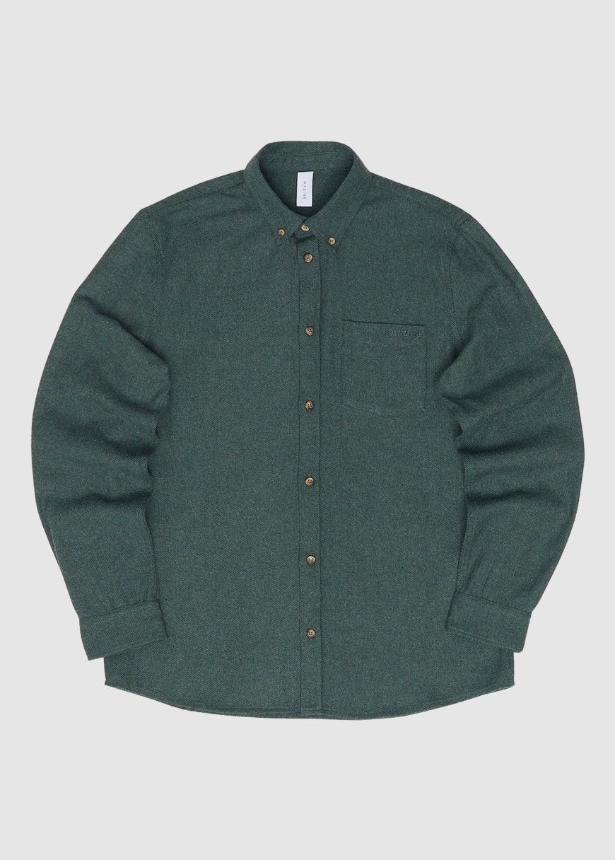 mazine_melange_flannel_shirt_AW_25_MAZ_25302518_Bottle_Mel_6_7024edd479 Melange Flannel Shirt