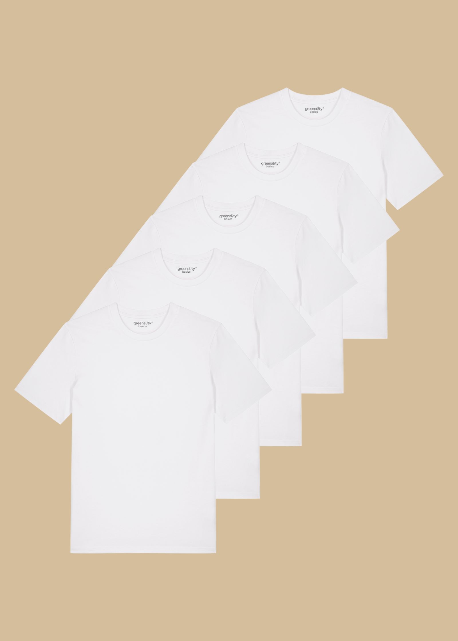 GXB-STTU169-5PACK-WHITE-01.jpg Classic T-Shirt Man 5er Pack White