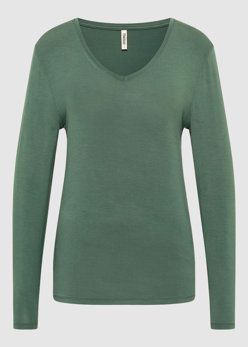 Langärmeliges Tencel-Shirt Langärmeliges Tencel-Shirt