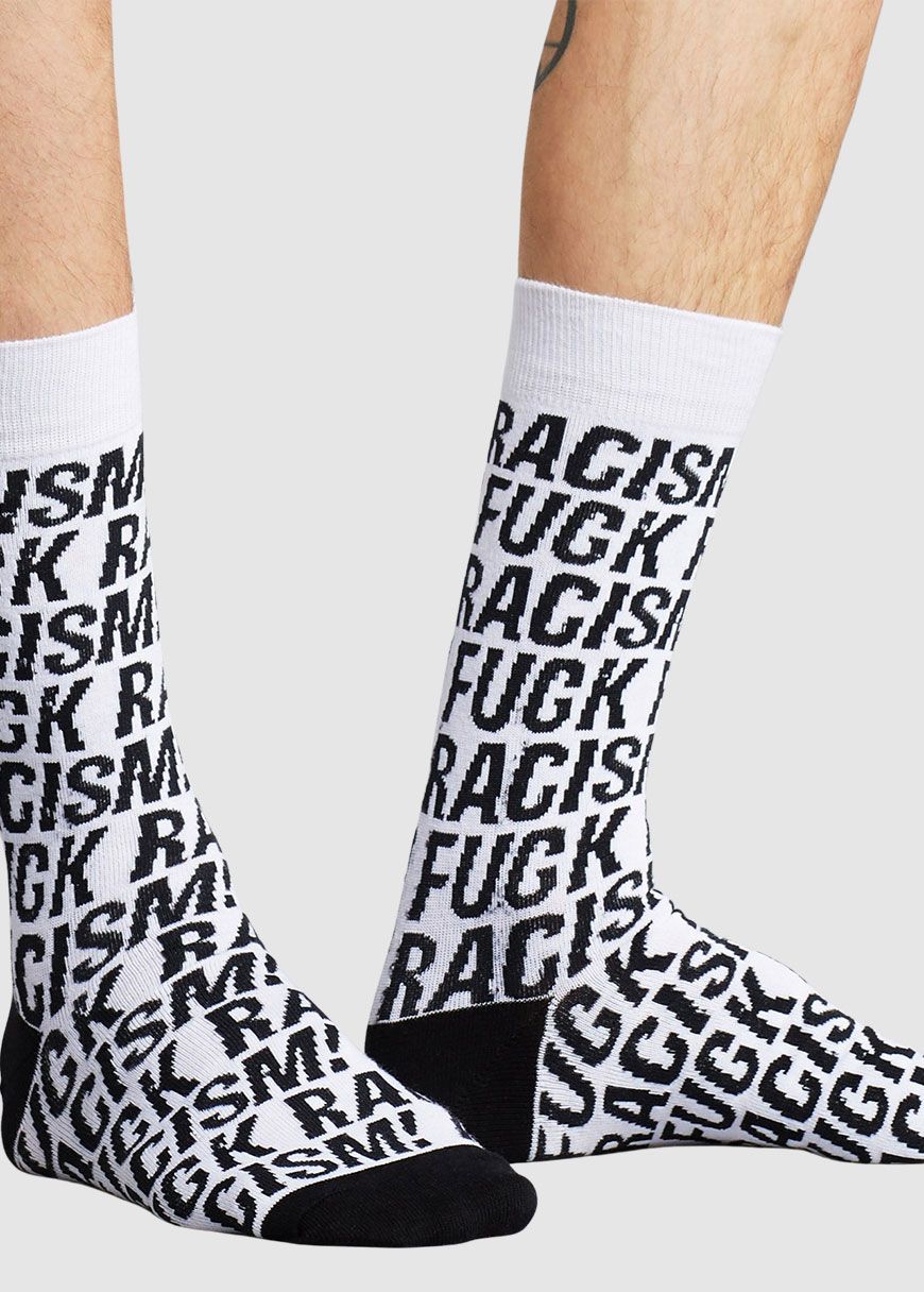 Socks Sigtuna Fuck Racism Pattern