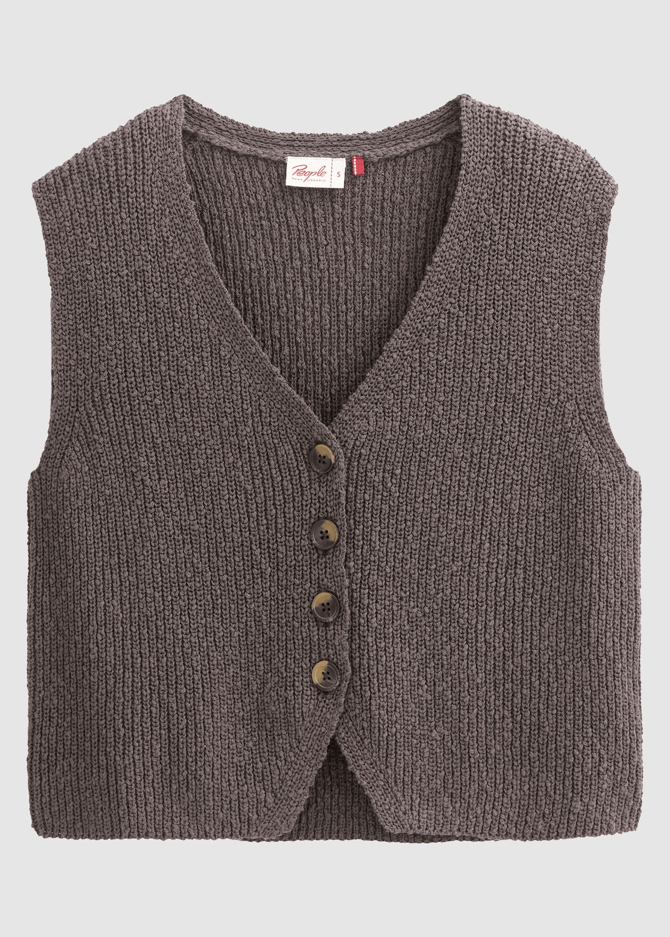 Strick-Weste Basalt Strick-Weste Basalt