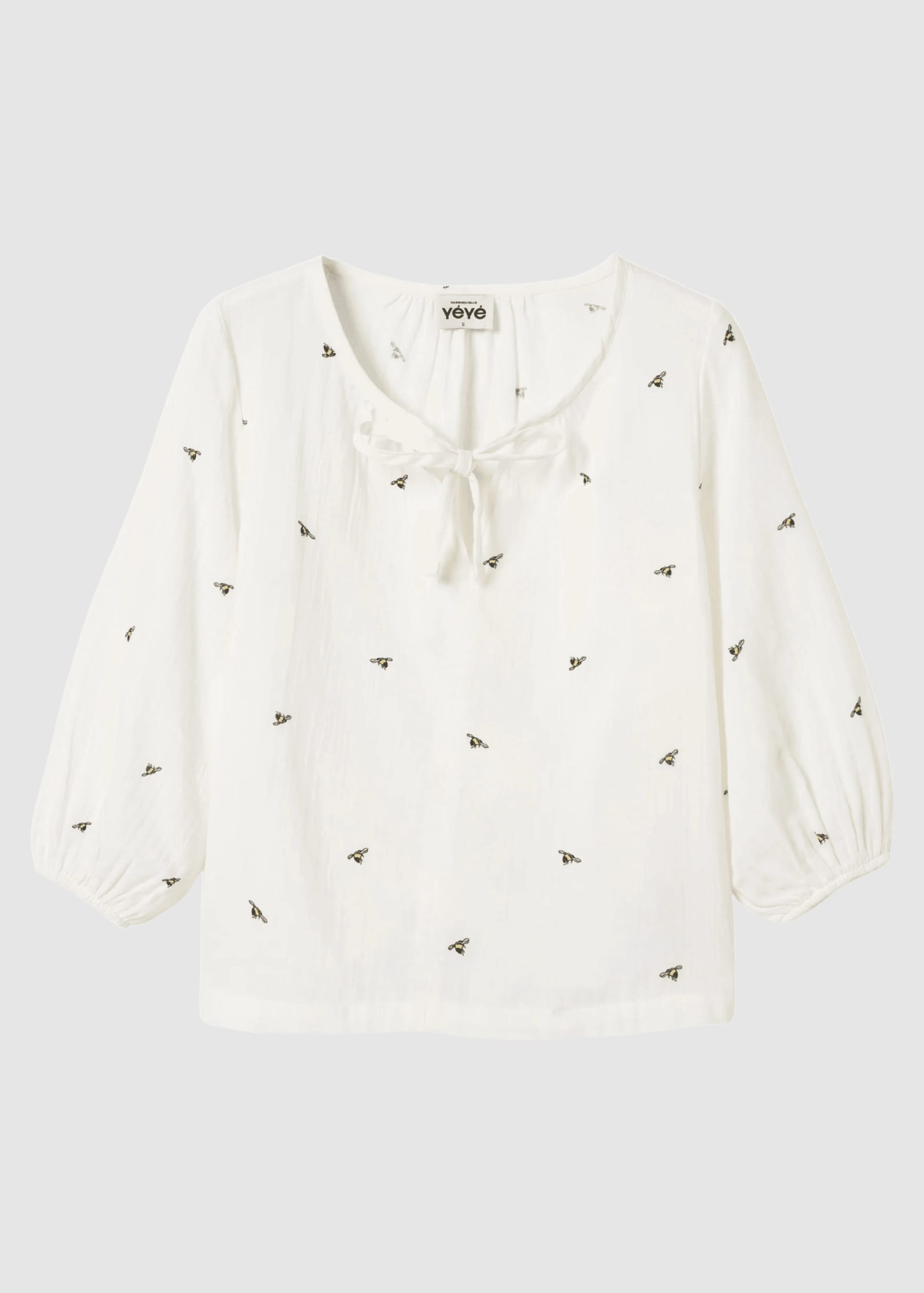 Golden Flow Blouse White