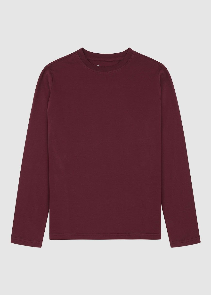 Basic Pima Cotton Long Sleeve T-Shirt