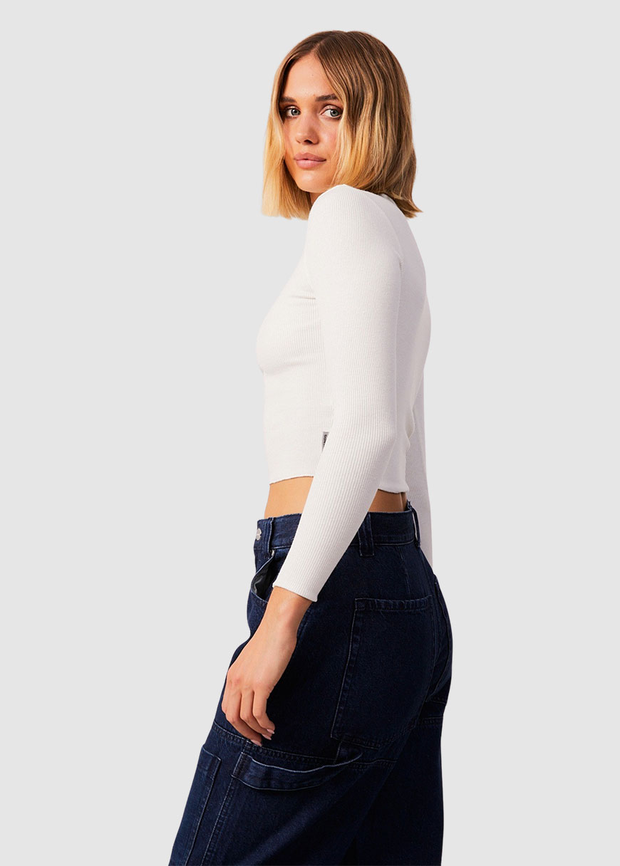 Iconic Hemp Ribbed Long Sleeve Top