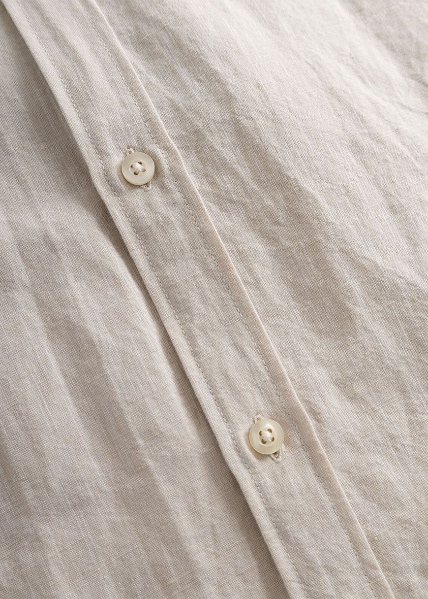 Regular Linen Short Sleeve Shirt