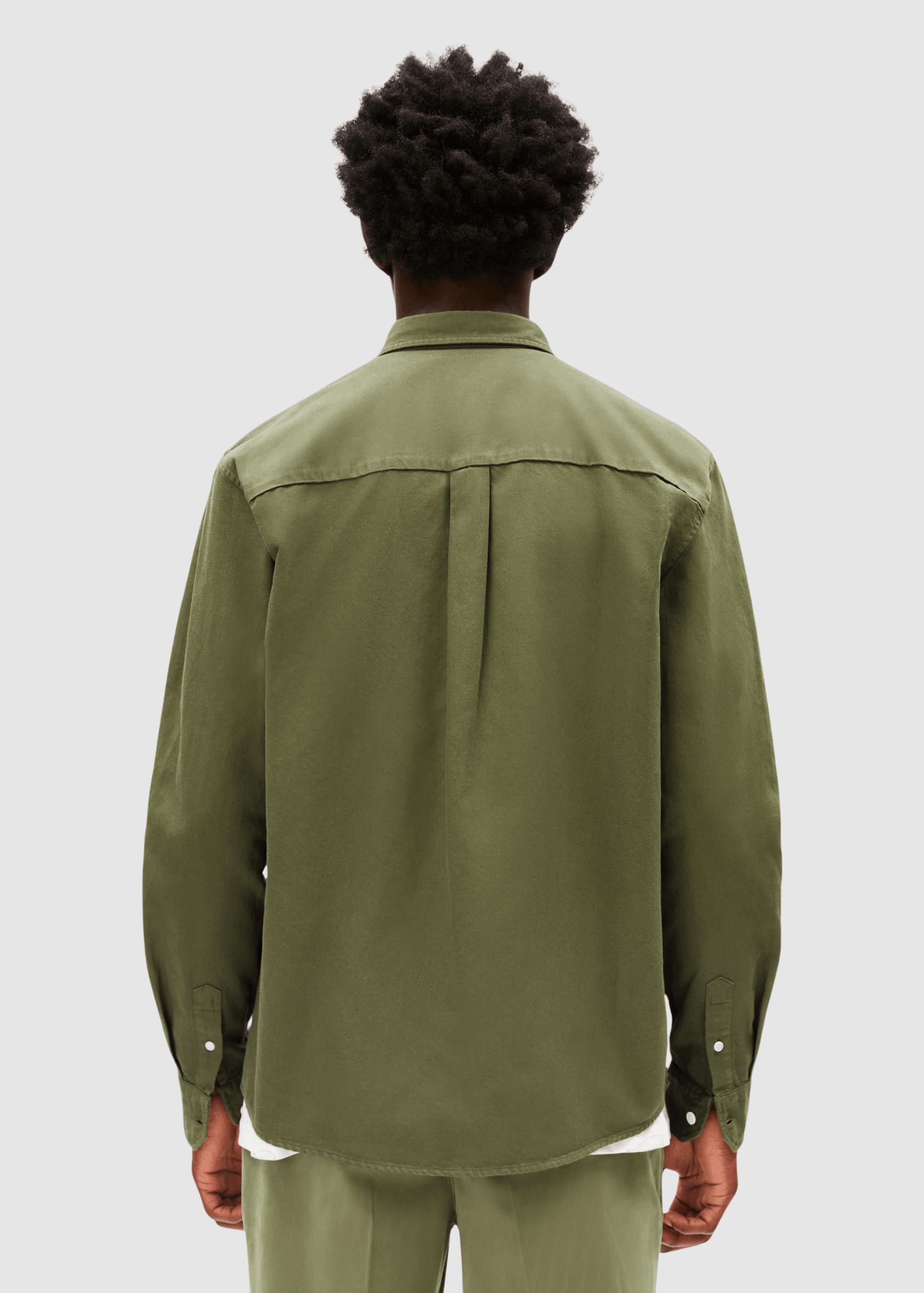 Gmt Dye Lino Longsleeve Shirt Fatigue Green Gmt Dye Lino Longsleeve Shirt Fatigue Green