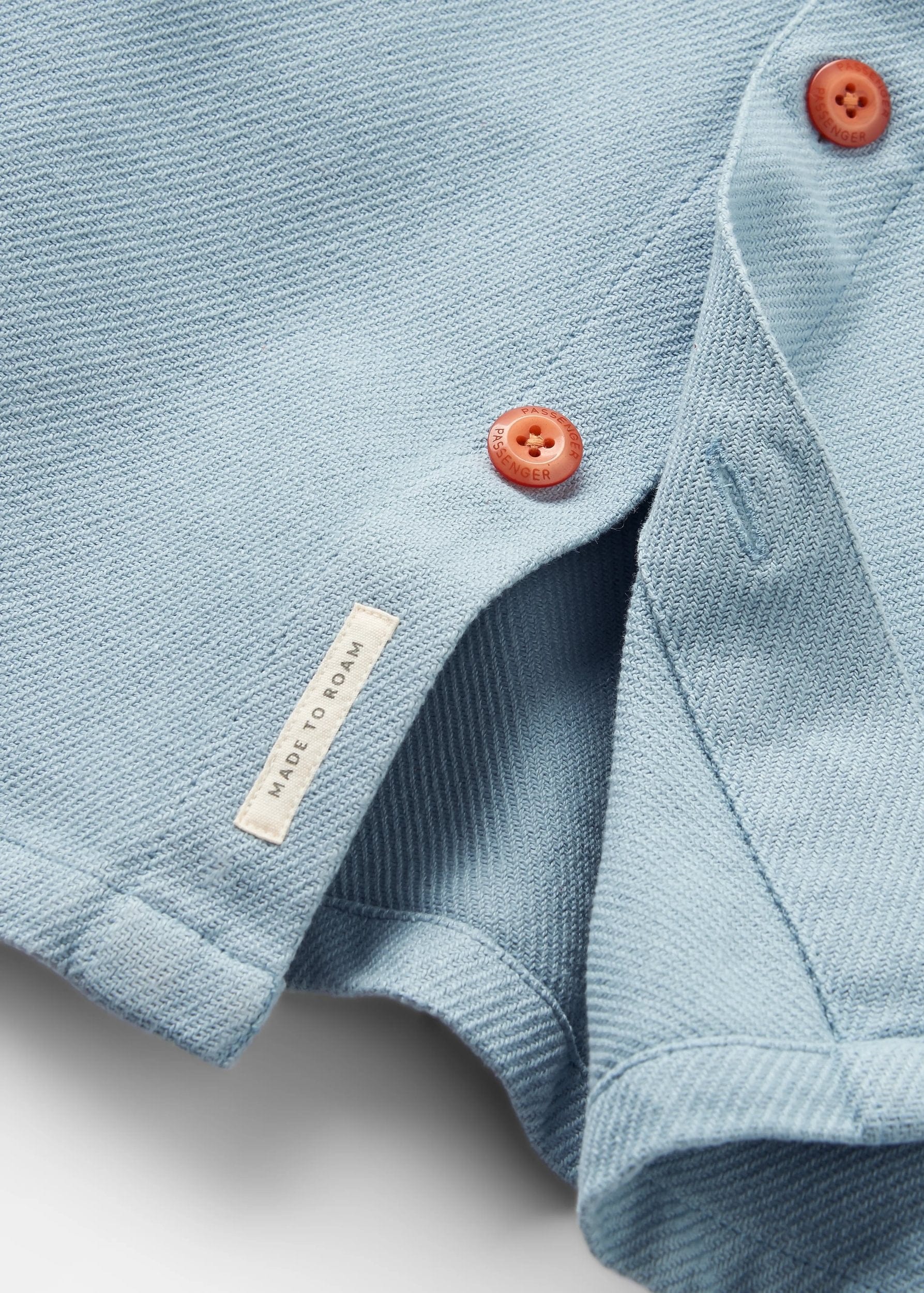 Island Twill Shirt Faded Denim Island Twill Shirt Faded Denim