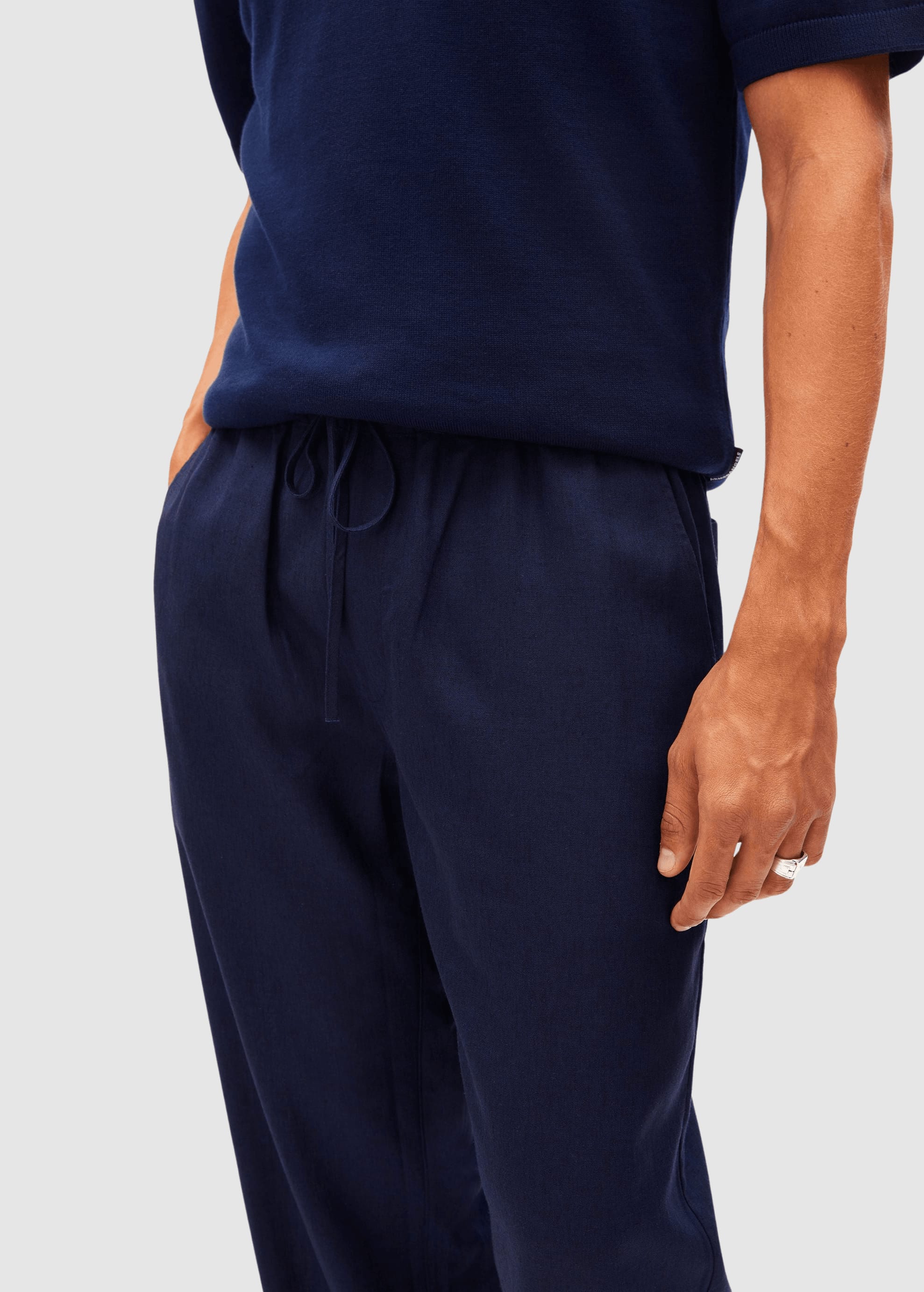 Lukaa Lino Pant Tinted Navy