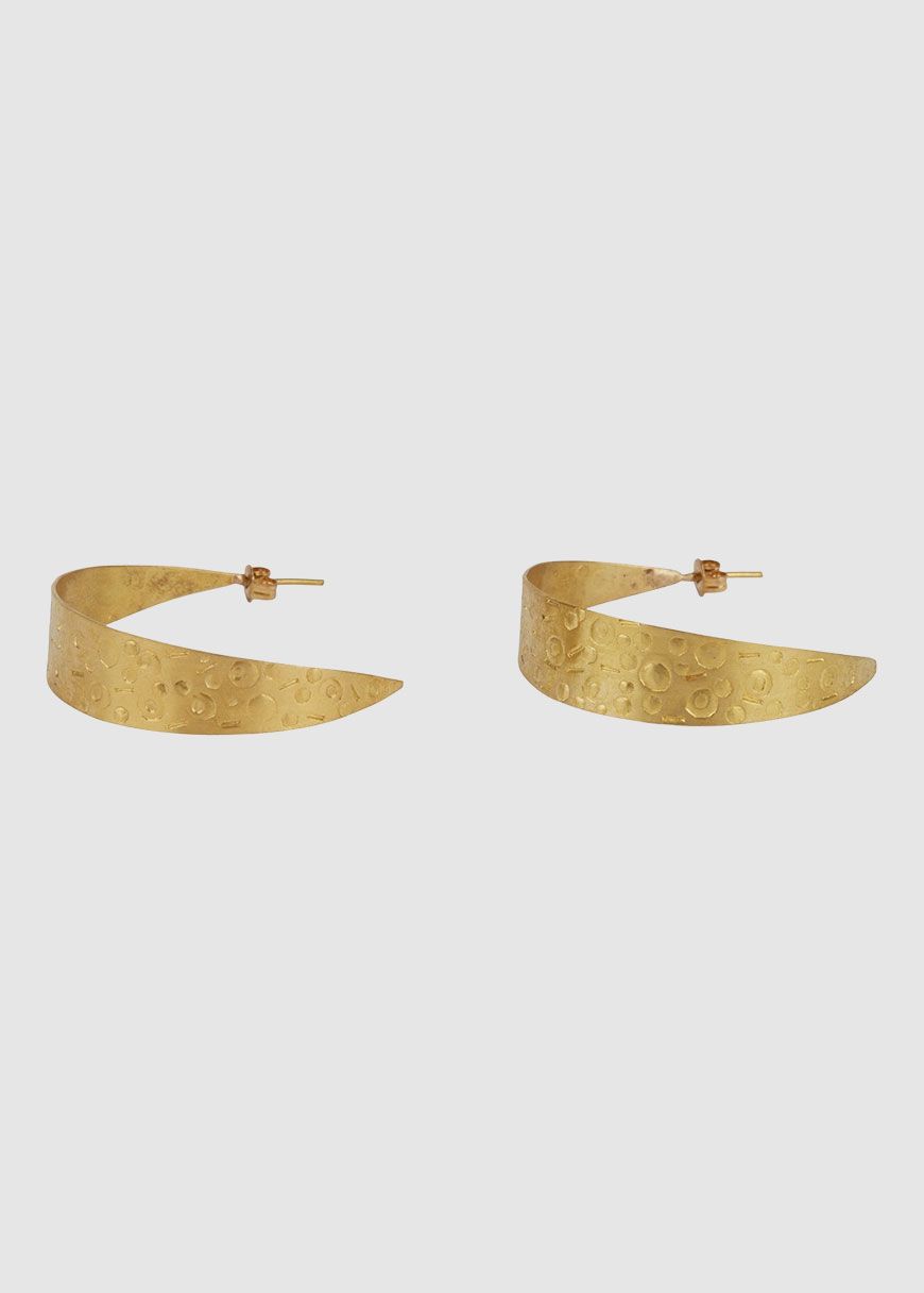 Beaten Crescent Earrings Beaten Crescent Earrings