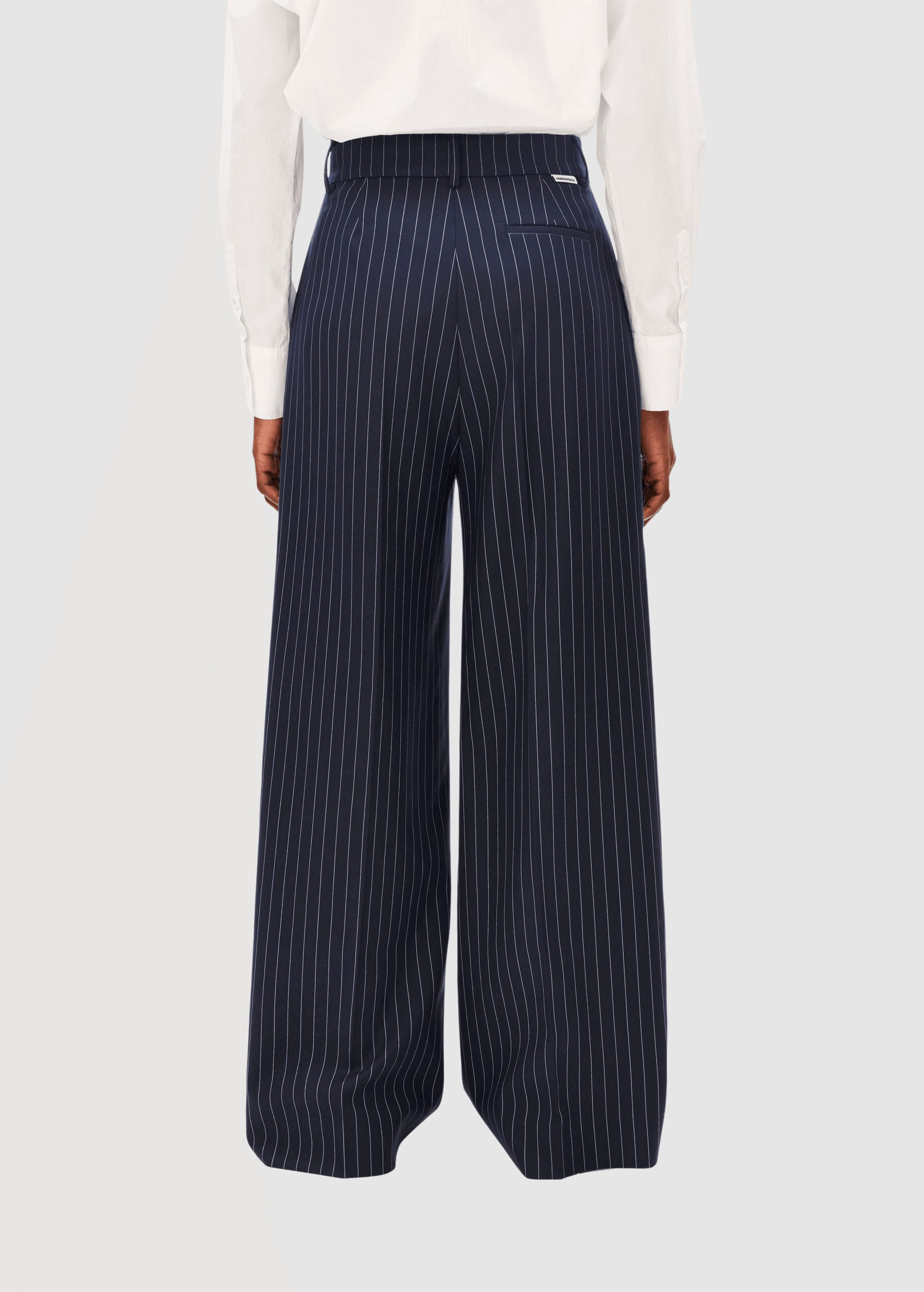 Pinstripe Kaayua Pant Night Sky-White